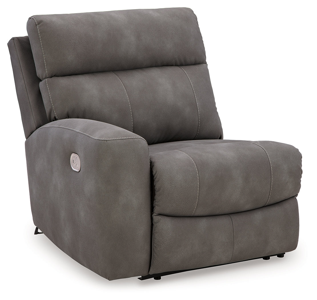 Next-Gen DuraPella 5-Piece Power Reclining Sectional sofa, front angle view
