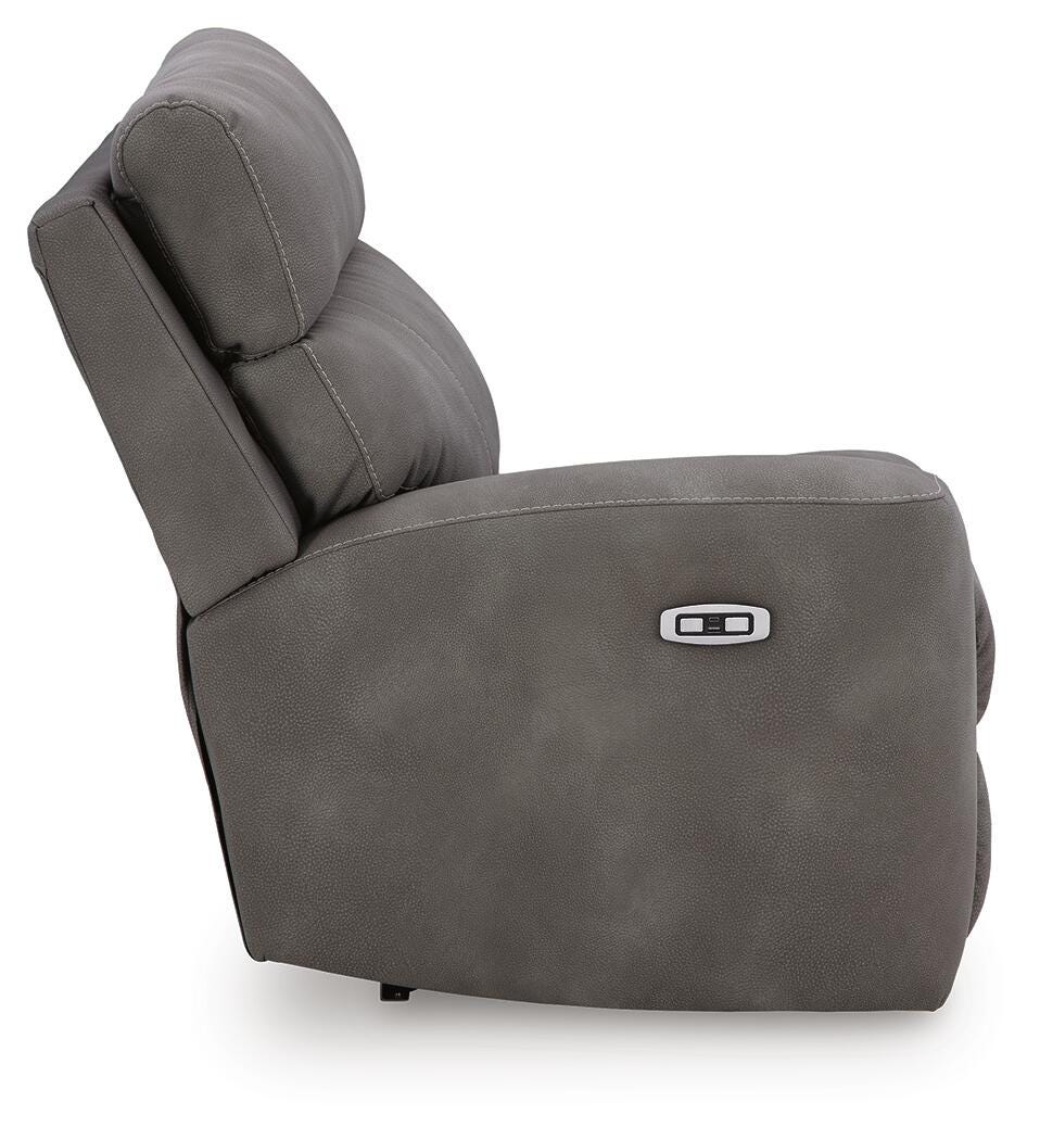 Next-Gen Durapella Slate Microfiber 4-Piece Power Reclining Sectional - image 6