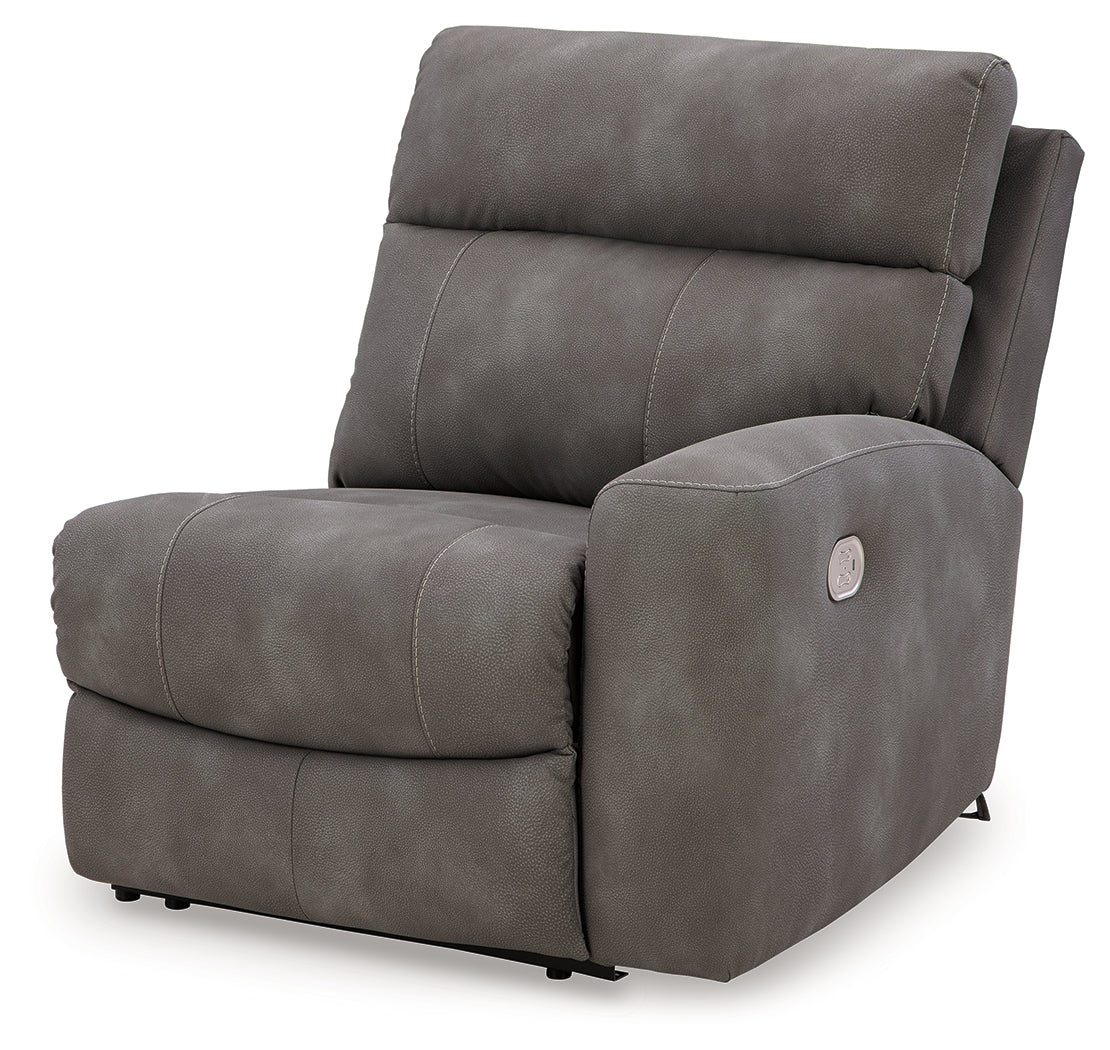 Next-Gen DuraPella 5-Piece Power Reclining Sectional sofa, front angle view
