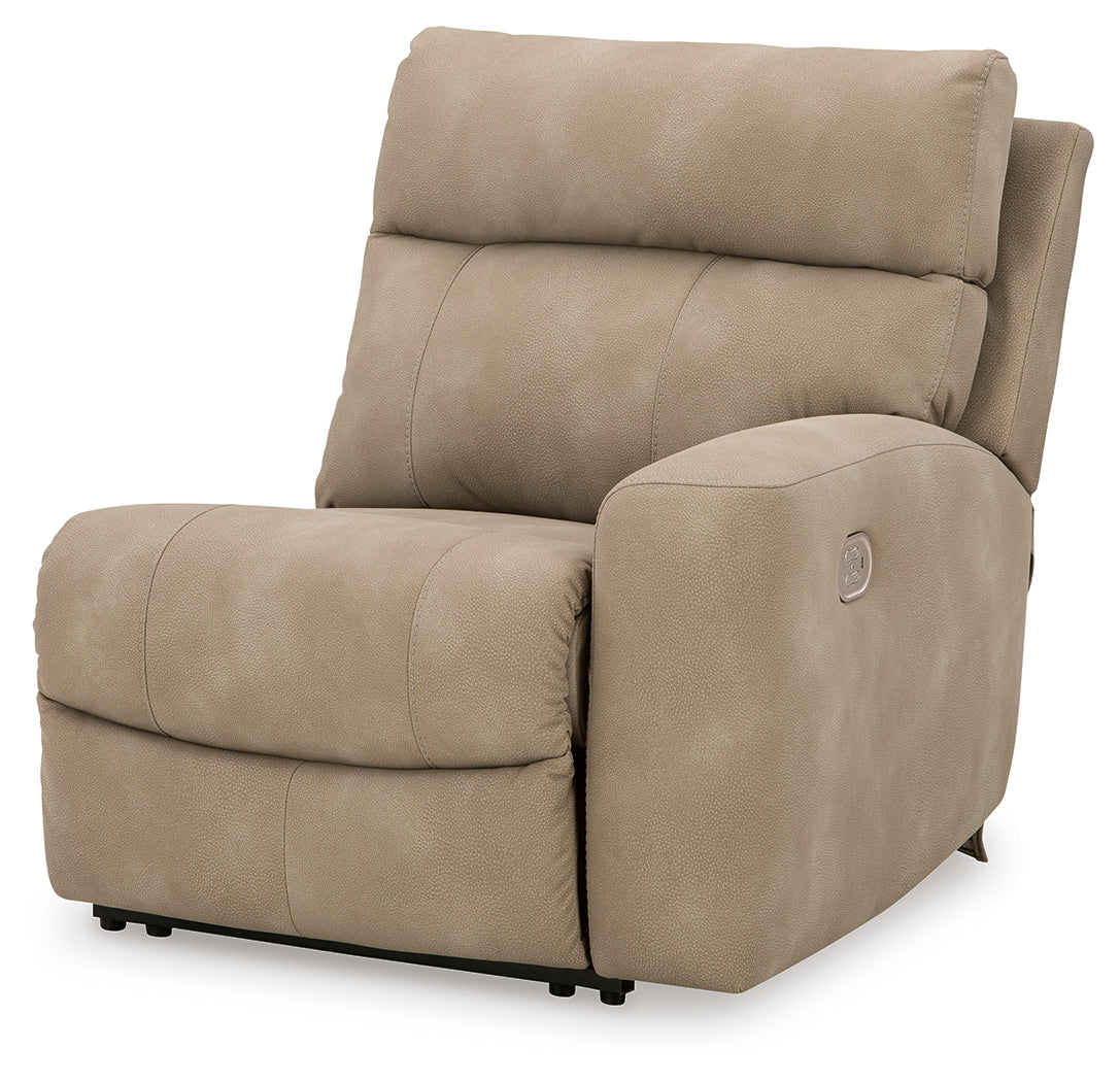 Sectional sofa wedge piece detail