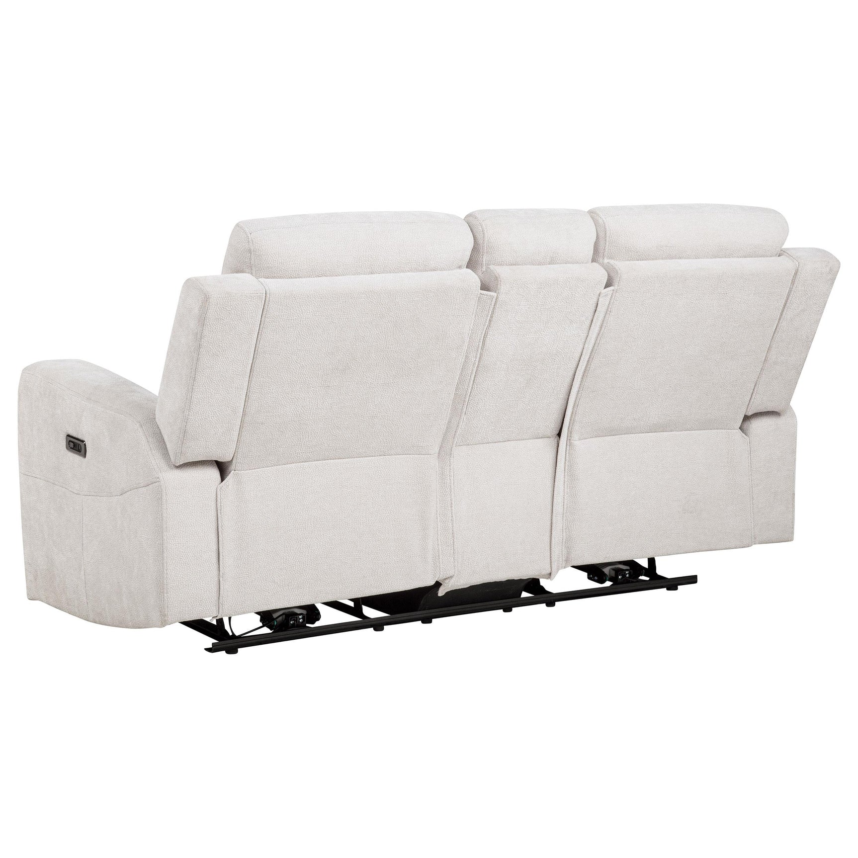 Detail of push-button recliner control