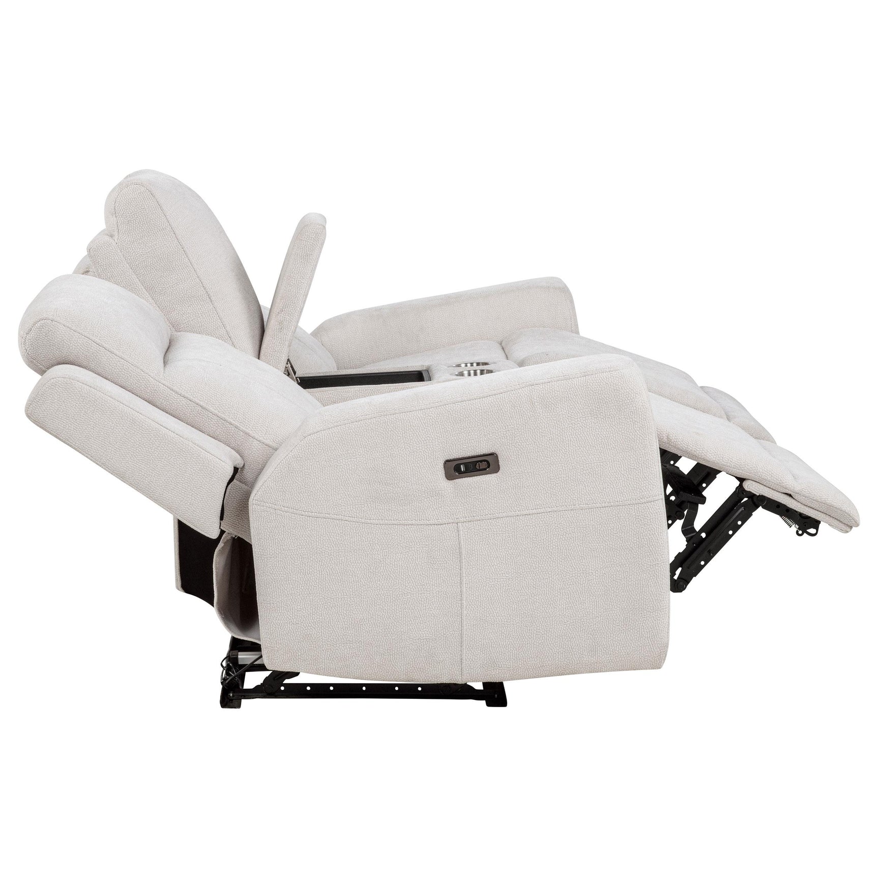 Metal frame structure under upholstery
