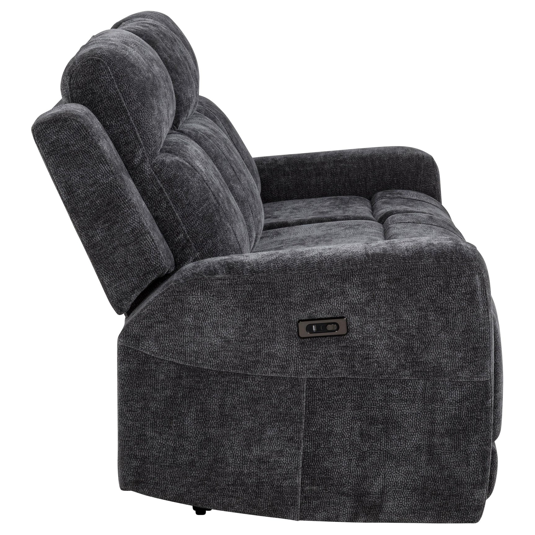 Kennett sofa reclining with footrest extended
