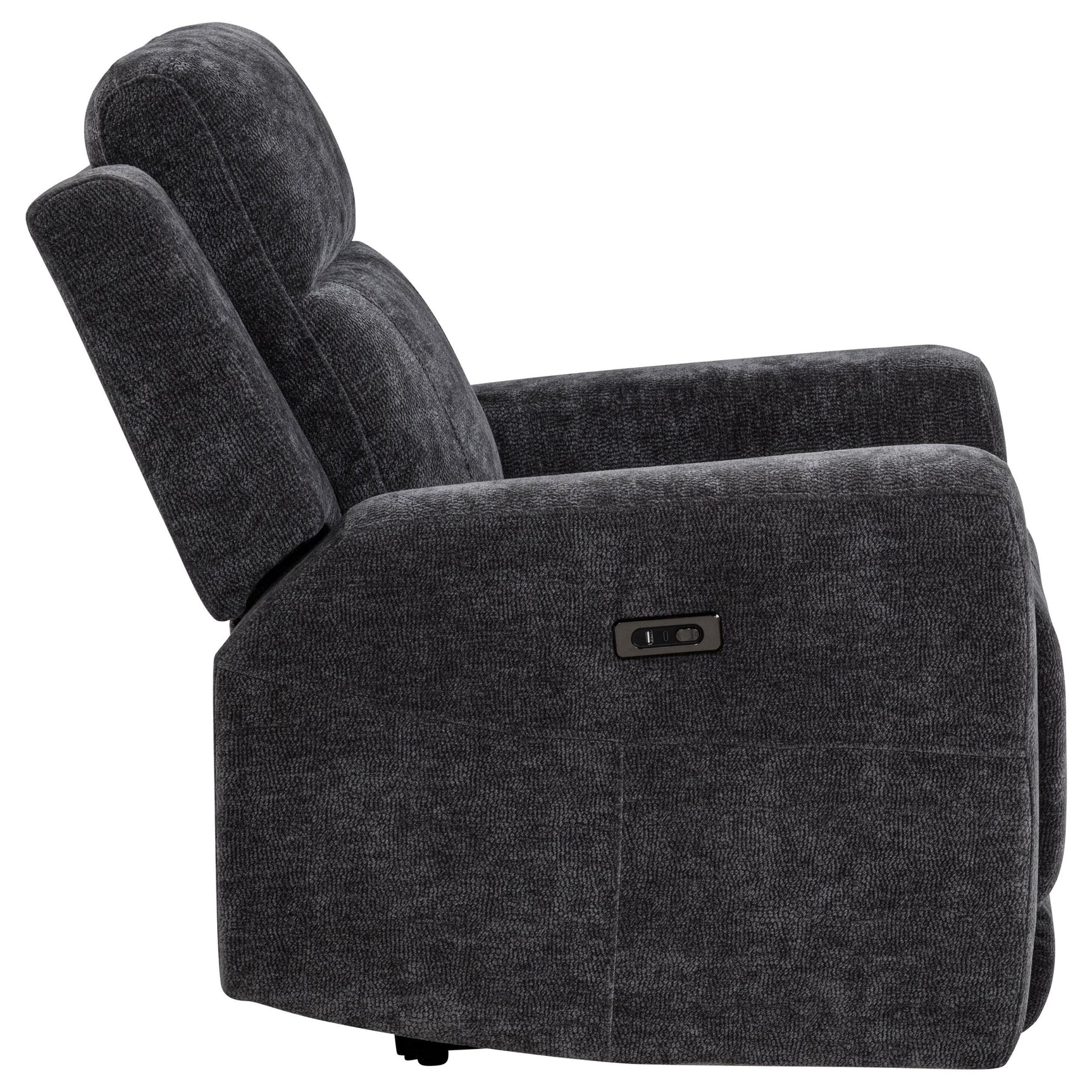 Power reclining push-button control