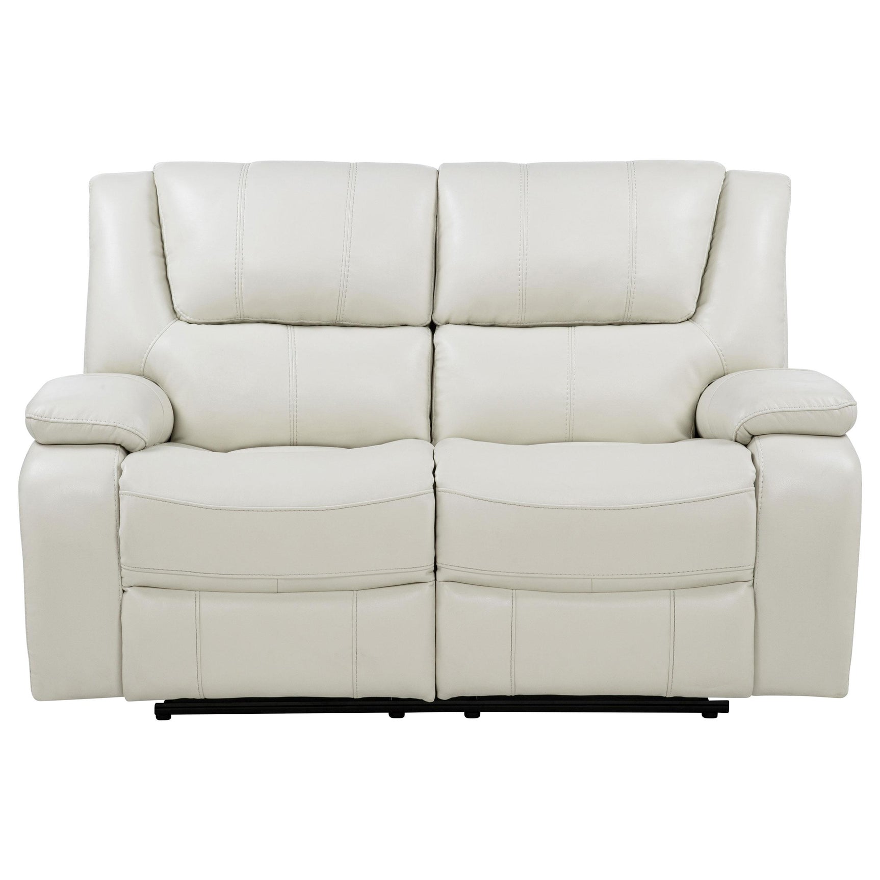 Camila Upholstered Motion Reclining Loveseat White