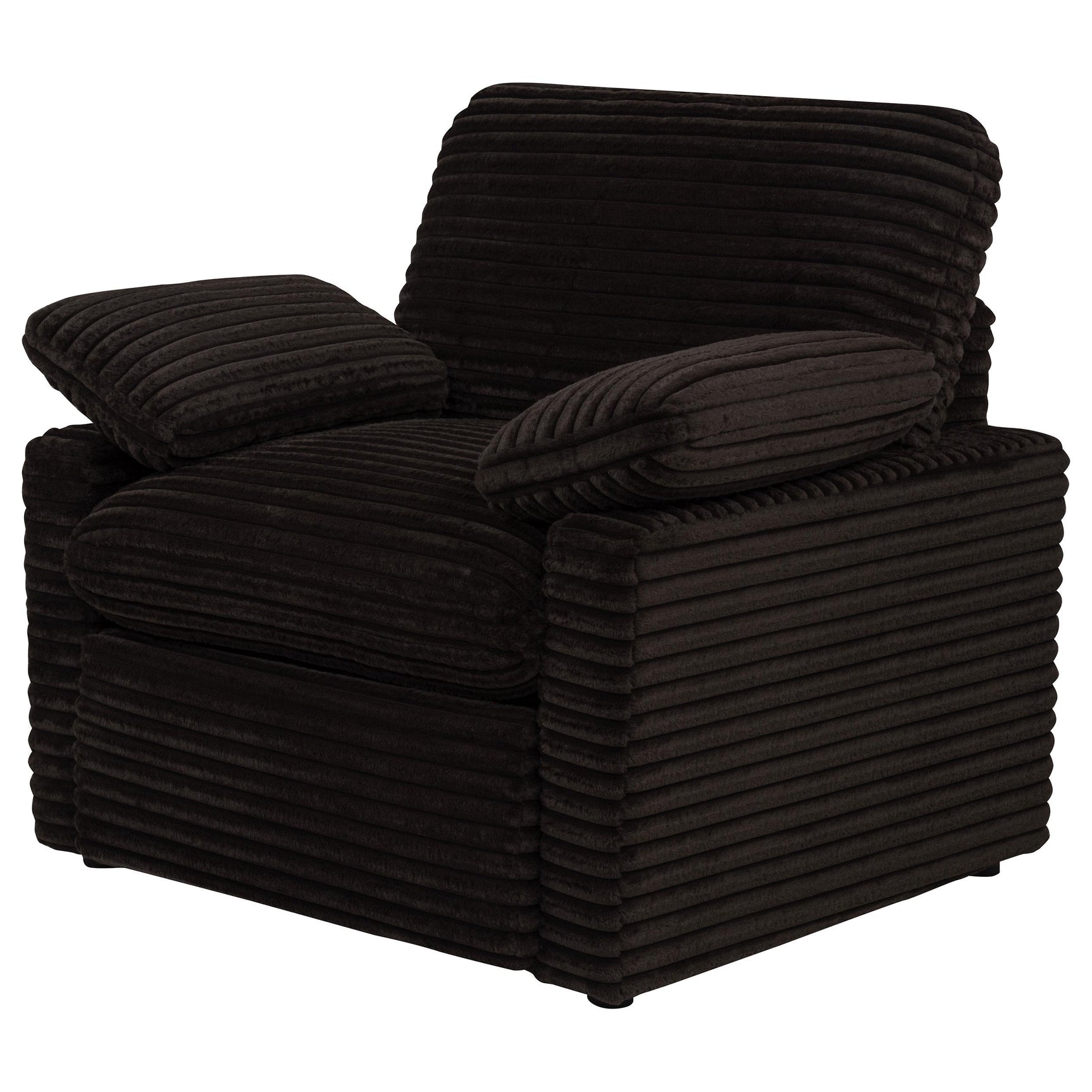 Armrest detail of power recliner chair