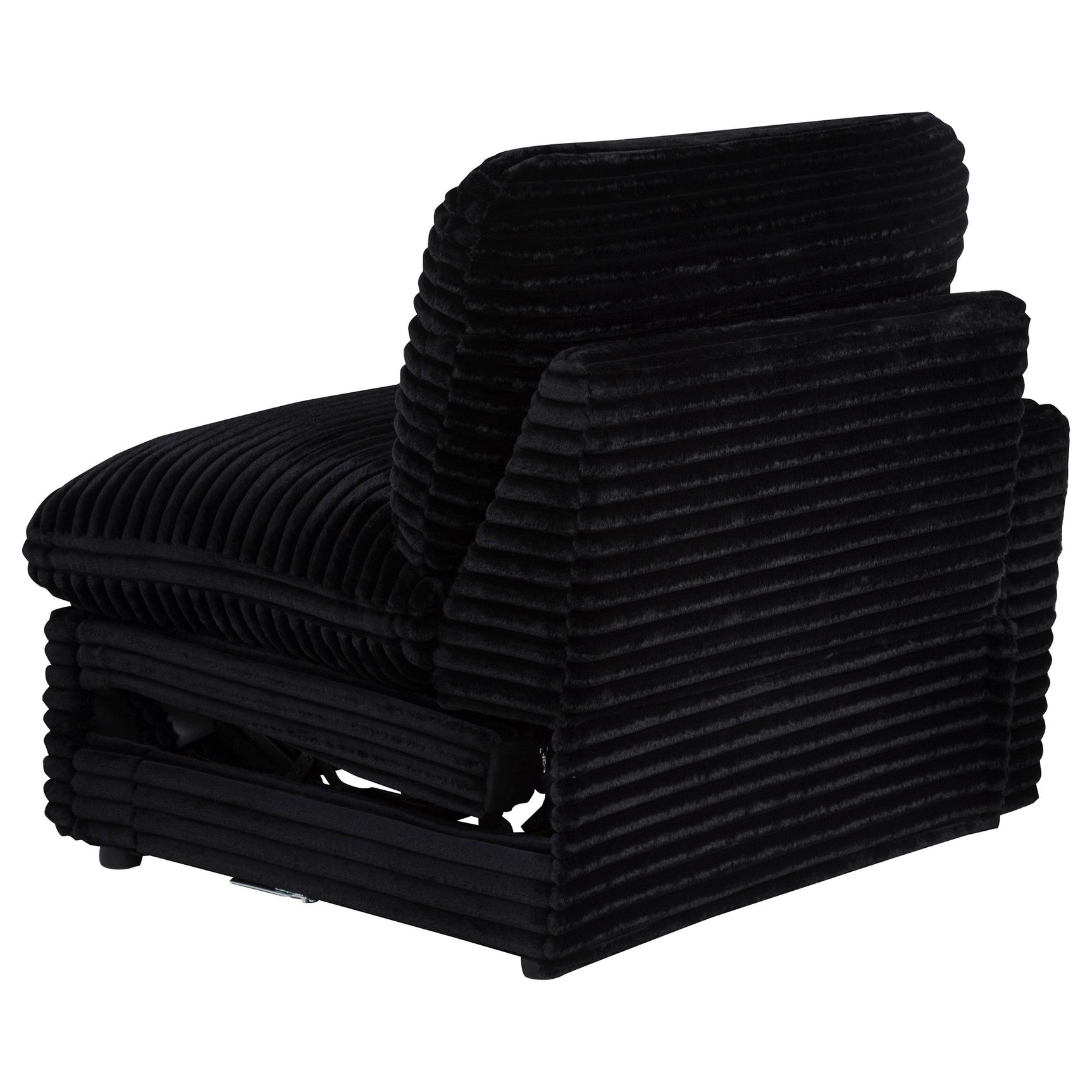 Collins Loveseat showing power recline control