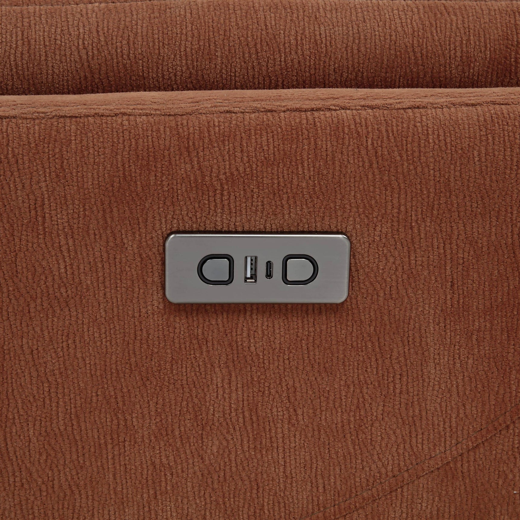 Recliner in partially reclined position