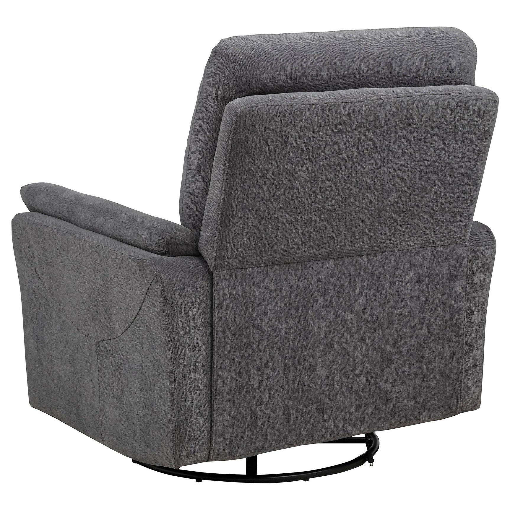 Armrest view with plush cushioning