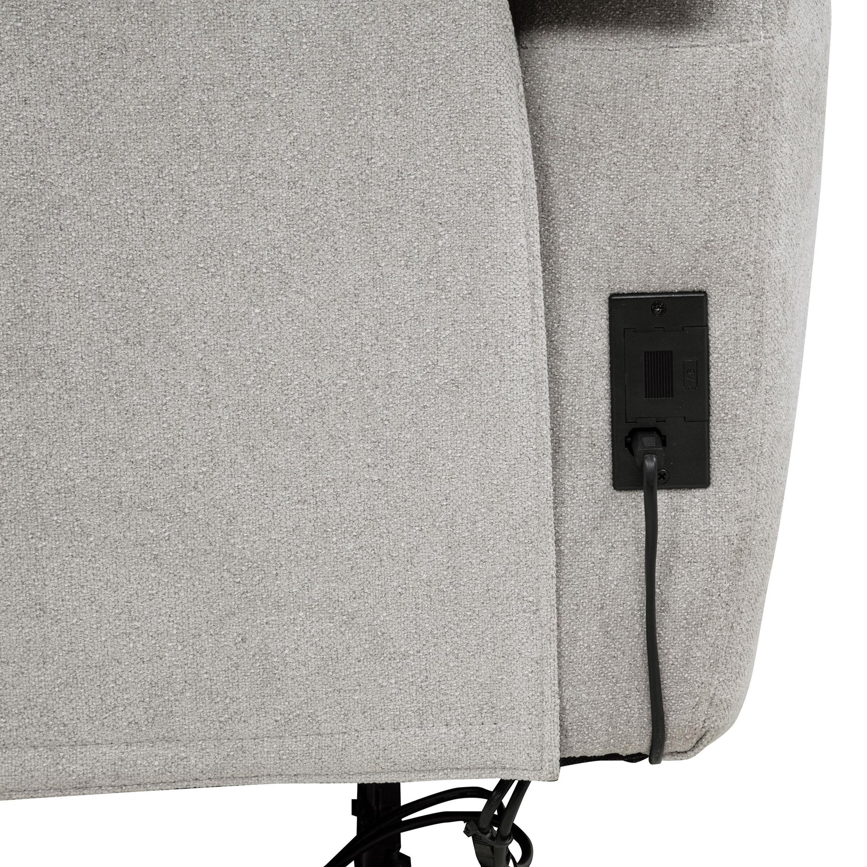 Metal frame support inside sofa