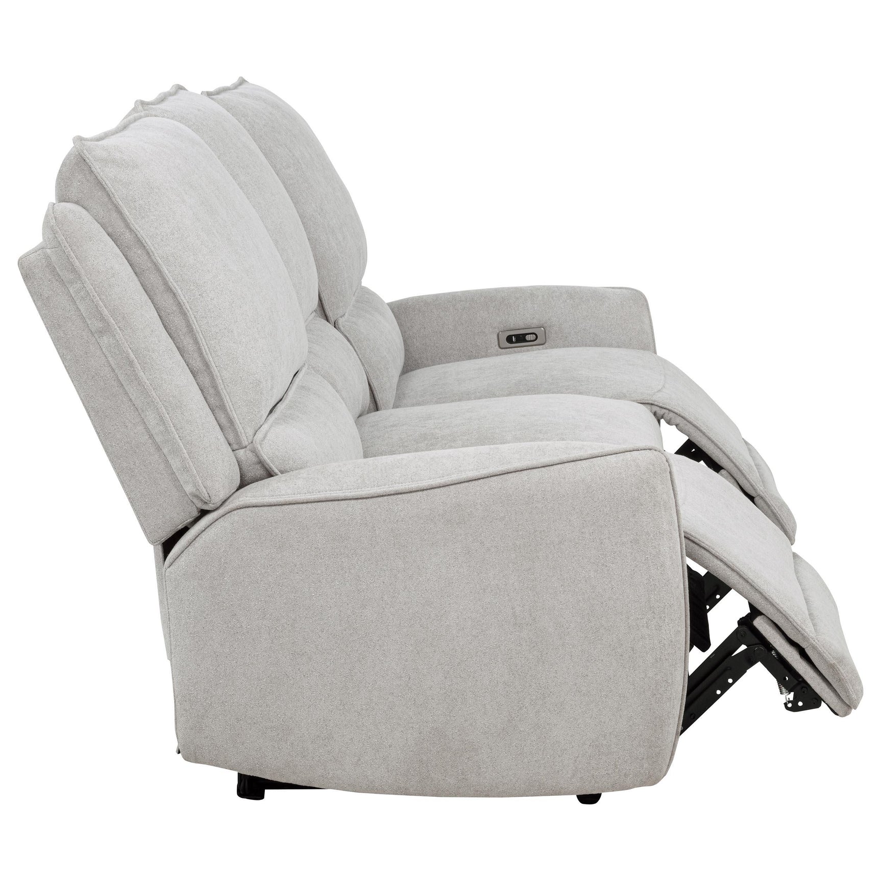 Side view of Sylmar sofa showing armrest design