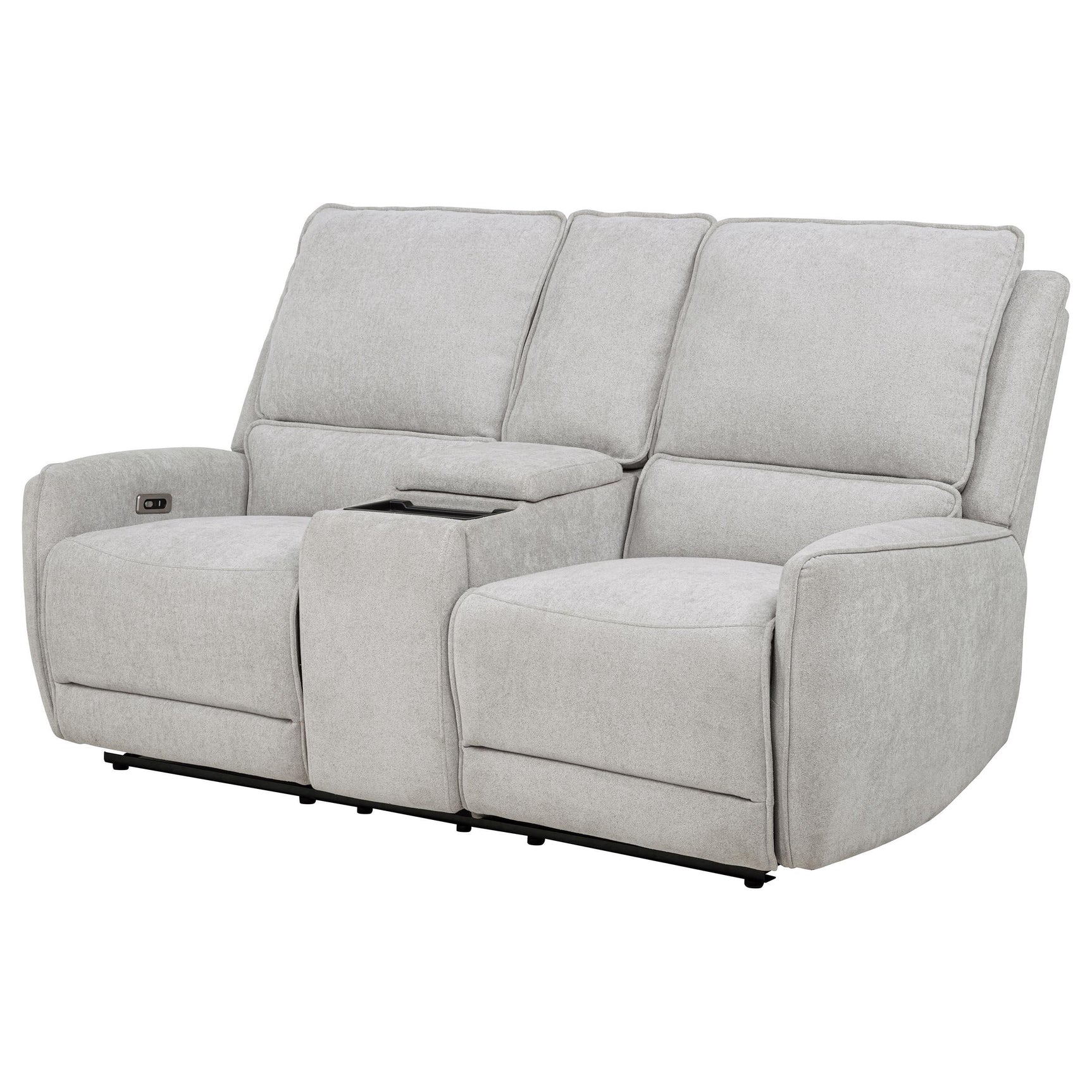 Center console with hidden storage and cup holders