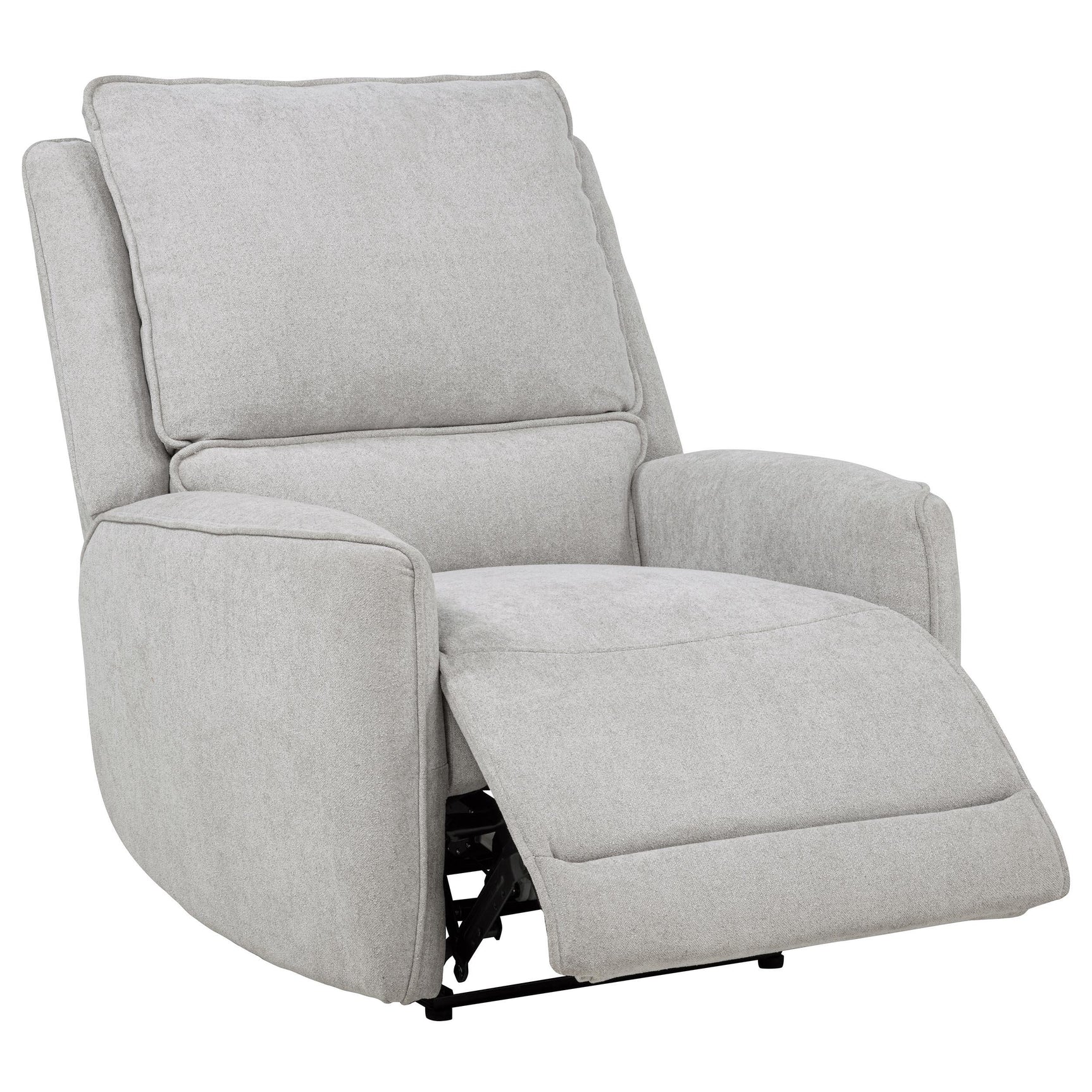 Close-up of Sylmar recliner chenille fabric texture