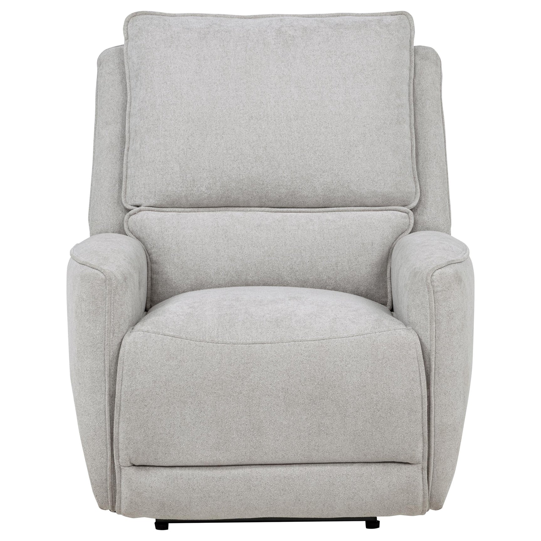 Angled view of Sylmar recliner armrest