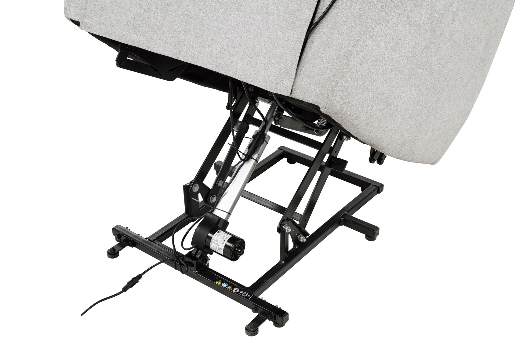 Webbing construction on recliner back