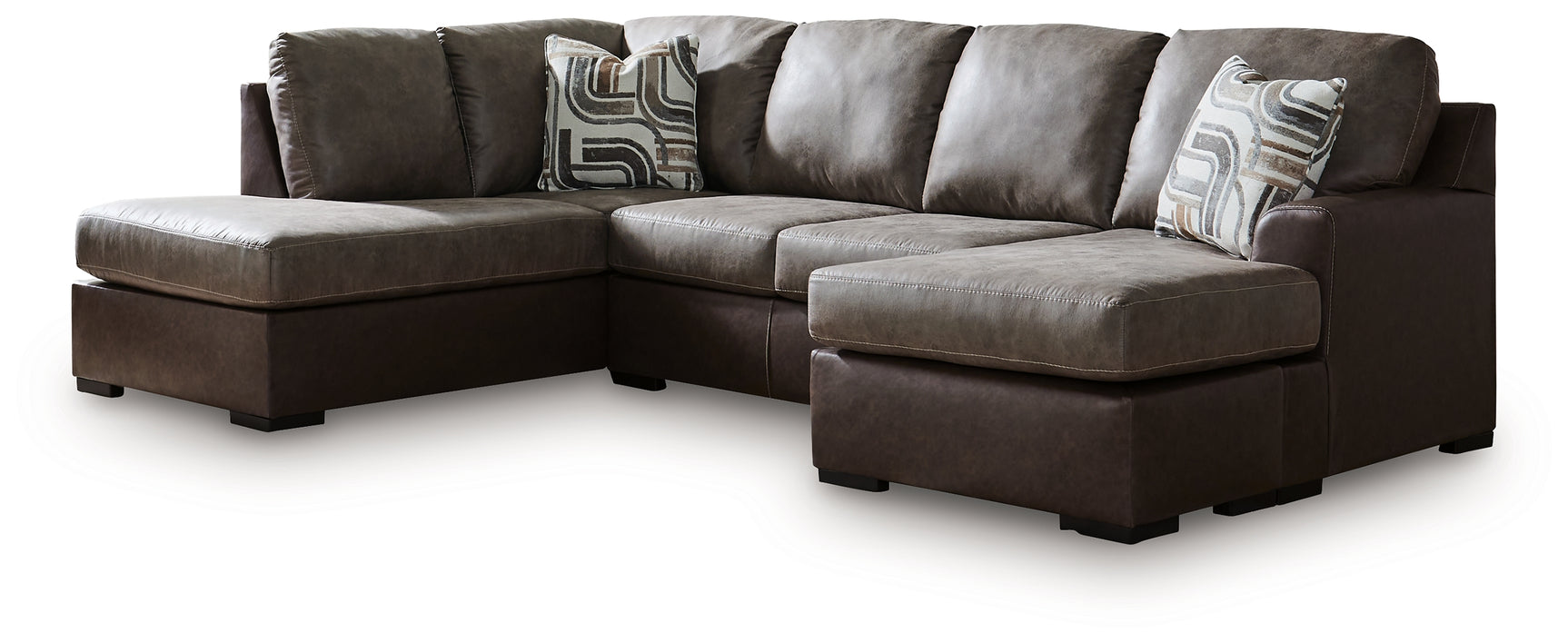 angled main view of Castille Way Fossil 2-Piece Sectional with Chaise