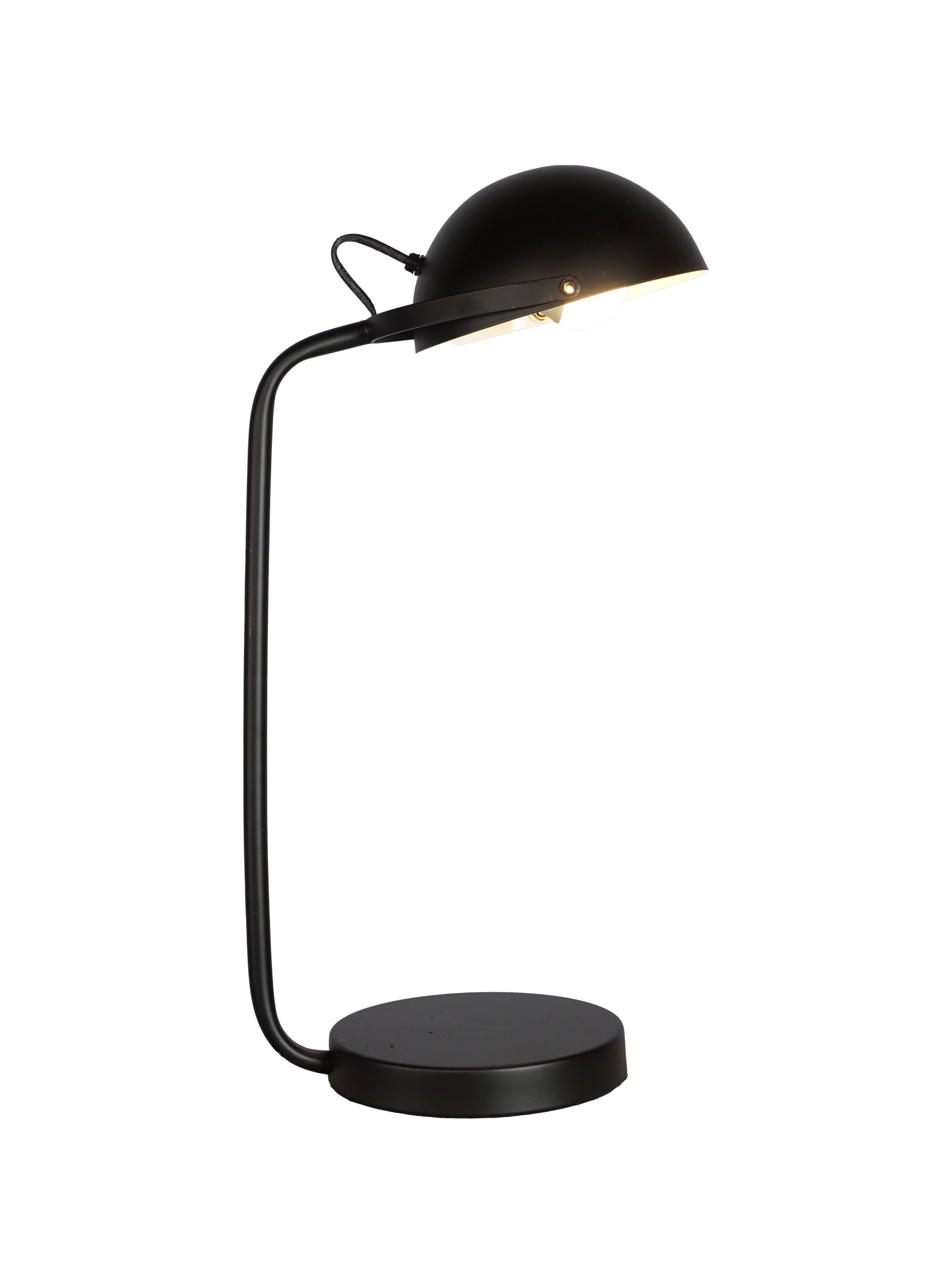 Sito Black Table Lamp side angle
