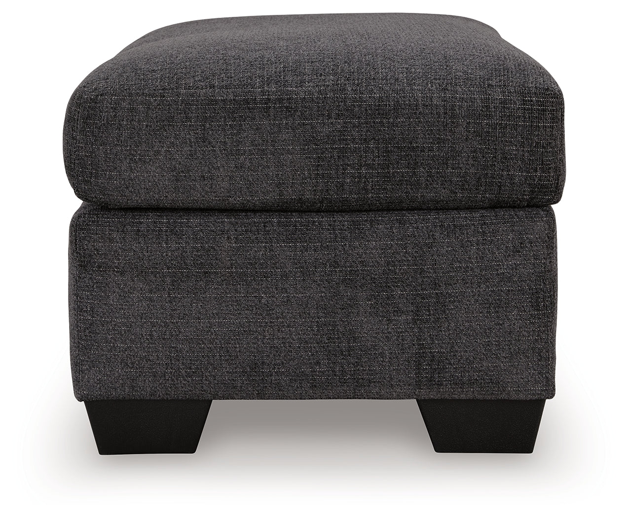 Loreo Ottoman side profile showcasing design and height