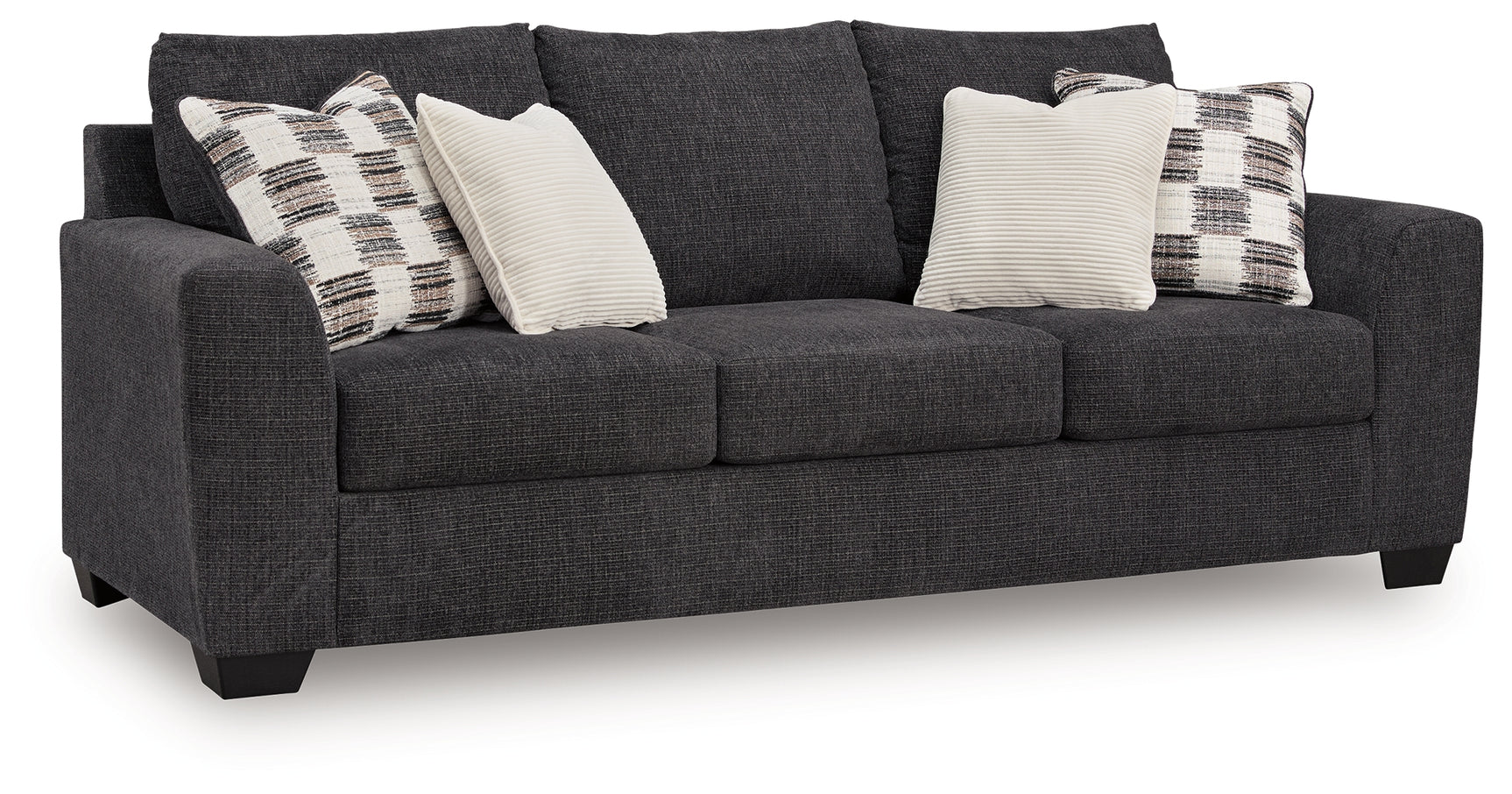 Loreo Ebony Chenille Queen Sofa Sleeper