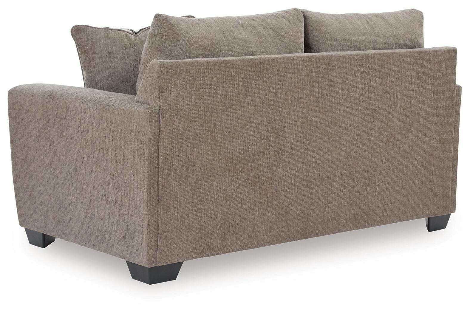 Loreo Truffle Chenille Loveseat view 4