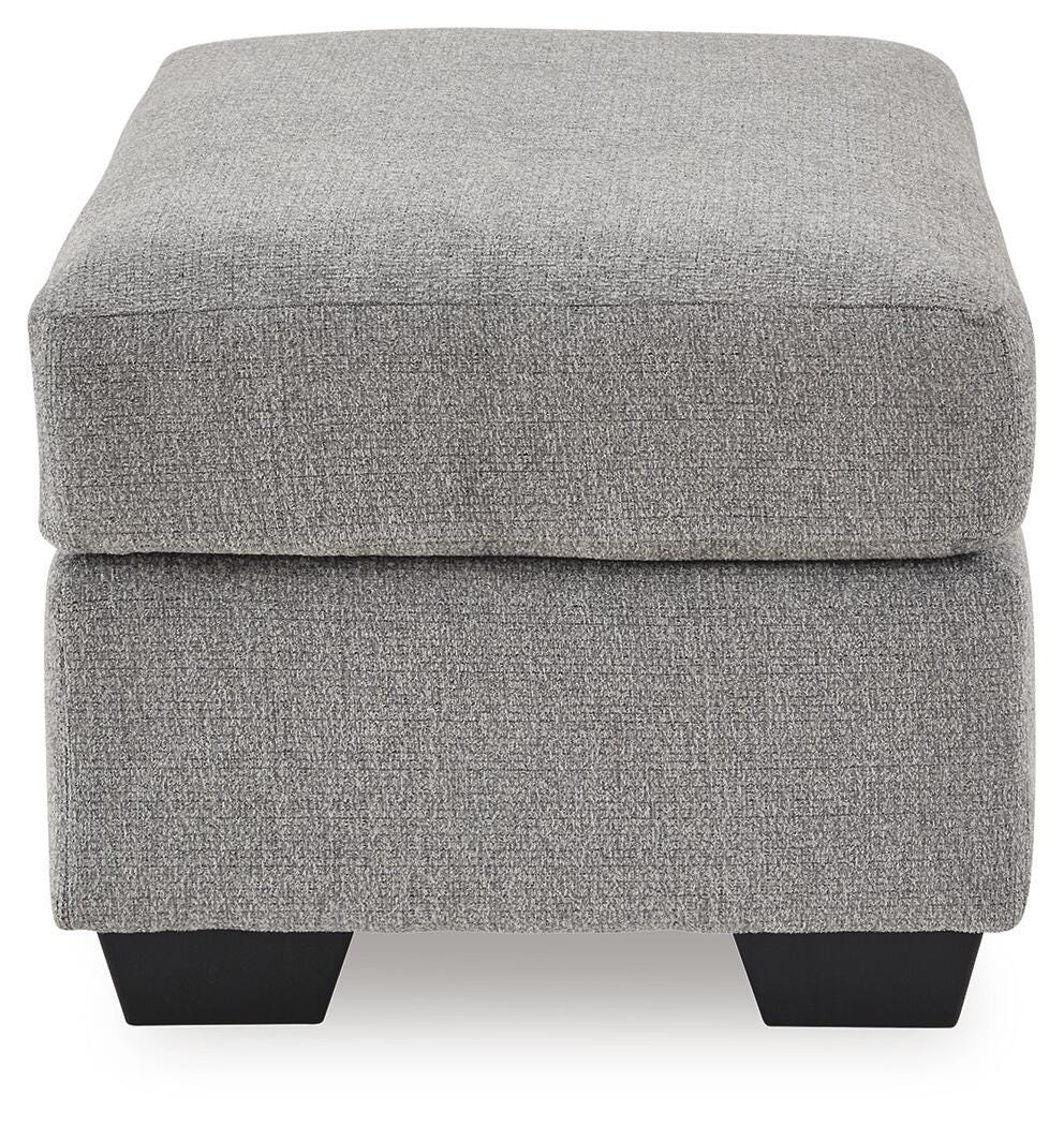 Loreo Flint Chenille Ottoman view 4