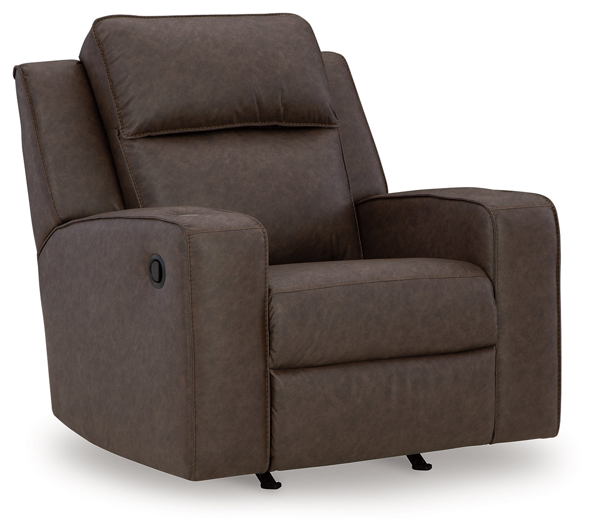 Lavenhorne Umber sofa contrast stitching detail