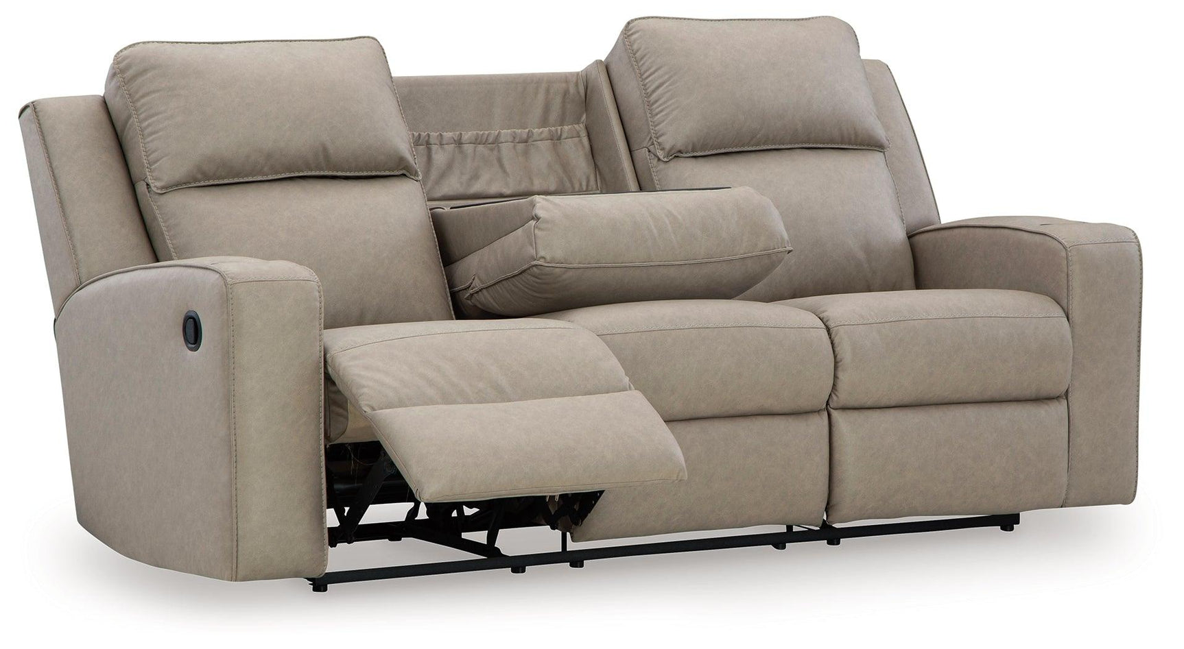 Lavenhorne Pebble reclining sofa angled open