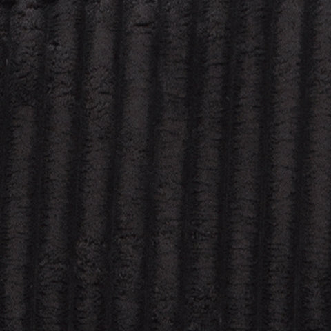 Color swatch of black upholstery fabric used on Forest Black Lake set