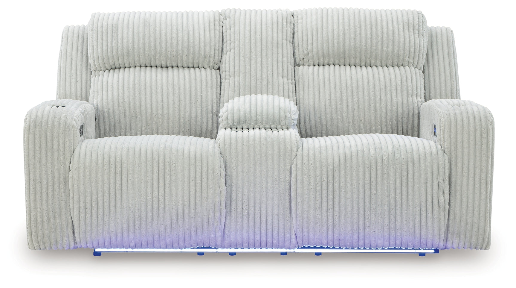 LED lighting on Forest Lake Loveseat base illuminated