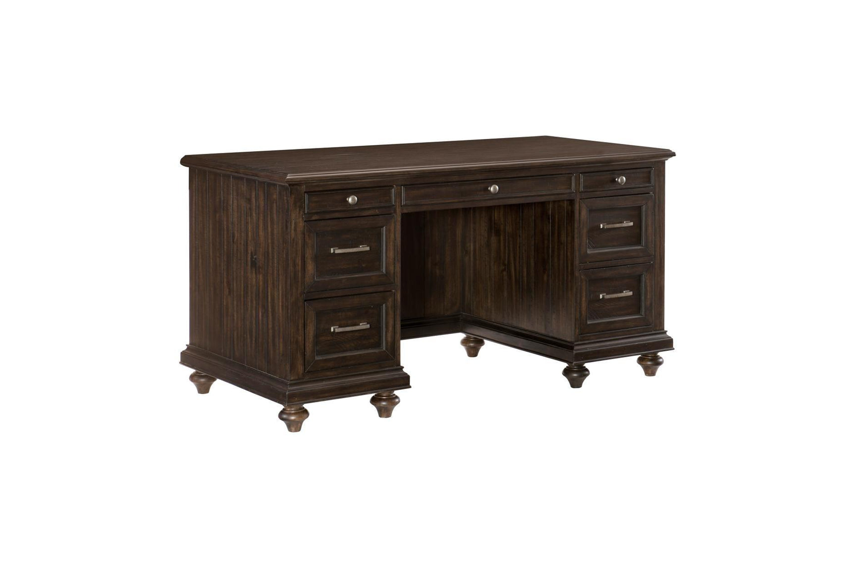 Cardano Desk showing solid acacia construction