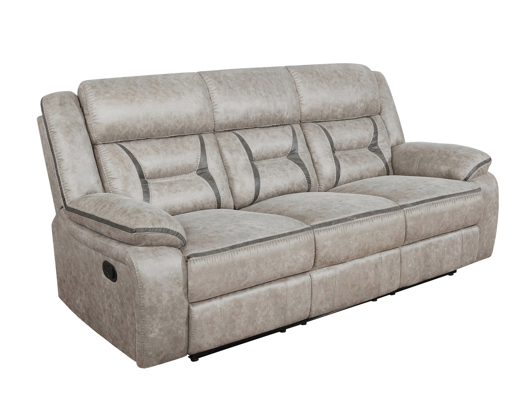 Greer Upholstered Tufted Glider Loveseat side view