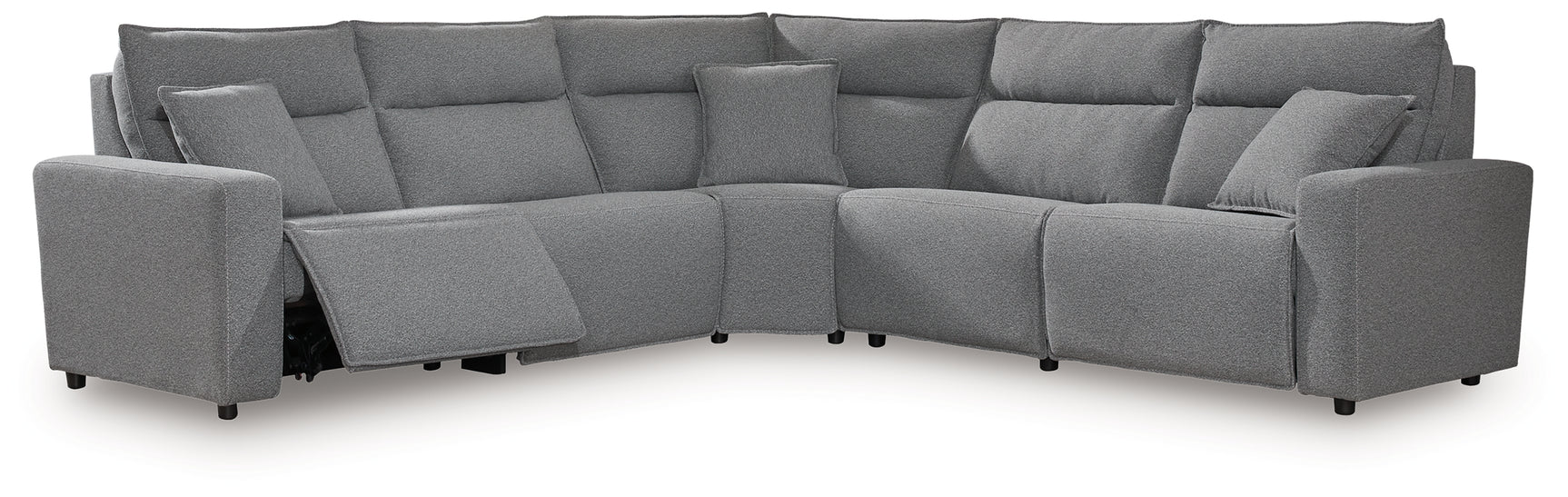 Left-arm facing power recliner sectional piece