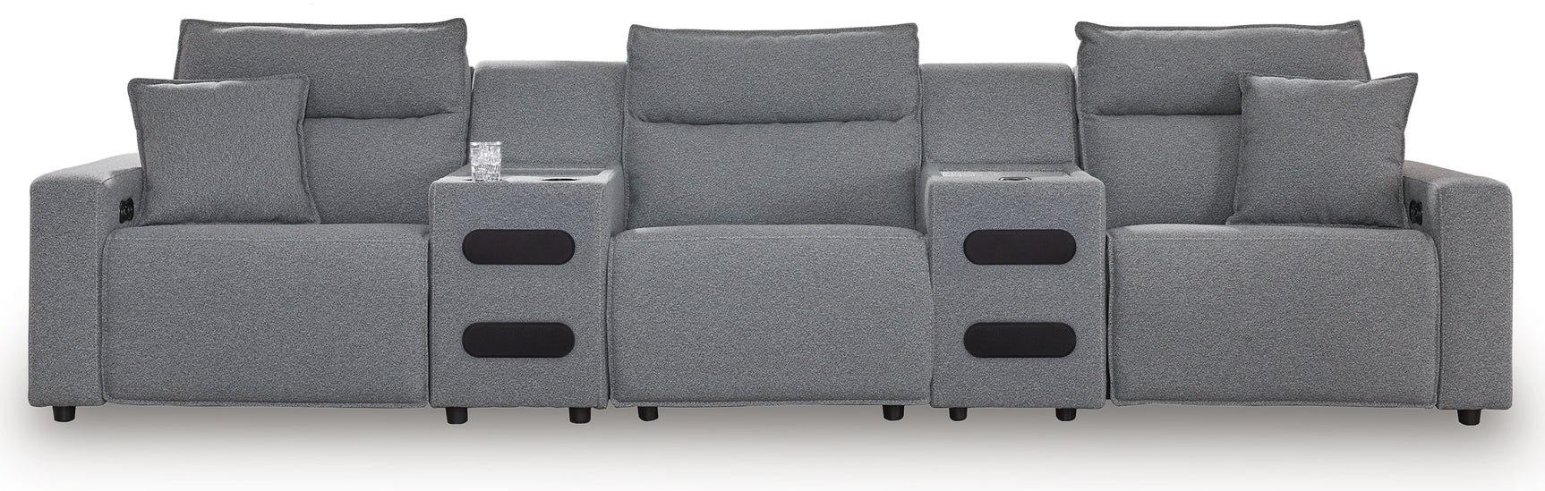Side view of sectional with reclined position
