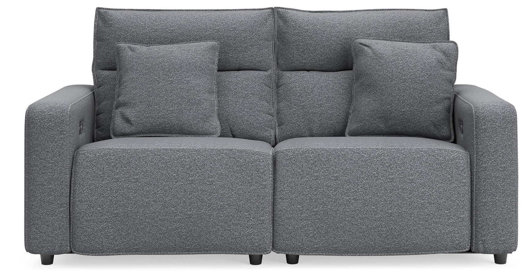 Modmax II Salt and Pepper Next-Gen Nuvella™ 2-Piece Reclining Loveseat from Decor Furniture