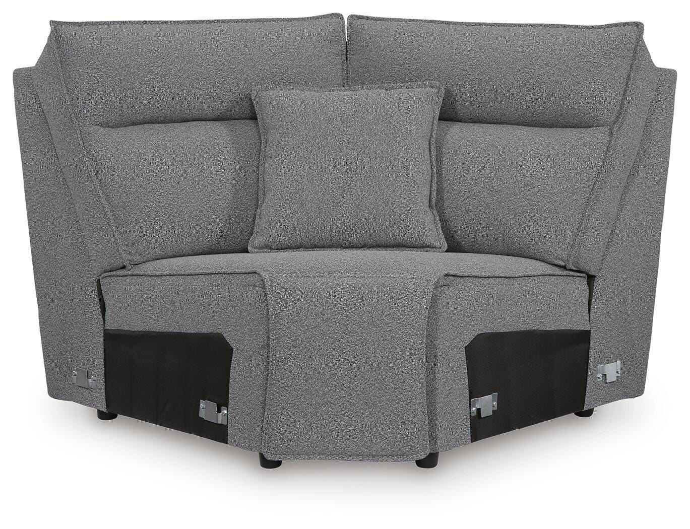 Modmax II Salt and Pepper 8-Piece Power Reclining Sectional with Console - image 10