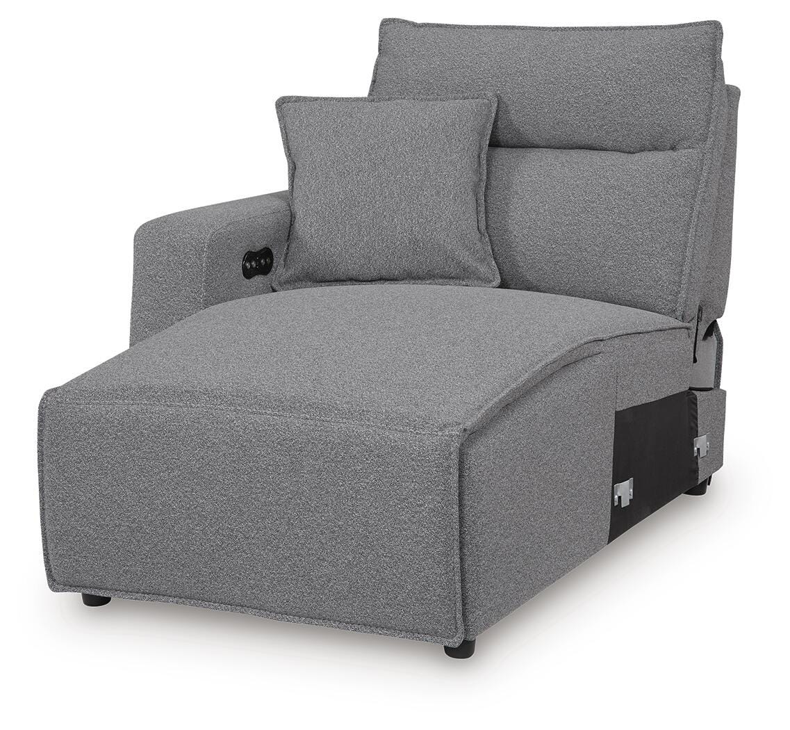 Modmax II Salt and Pepper 8-Piece Power Reclining Sectional with Console - image 14