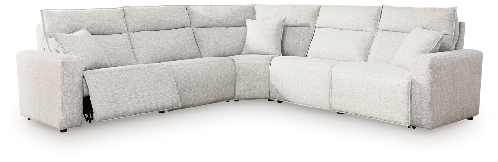 Close-up of sectional fabric and stitching detail