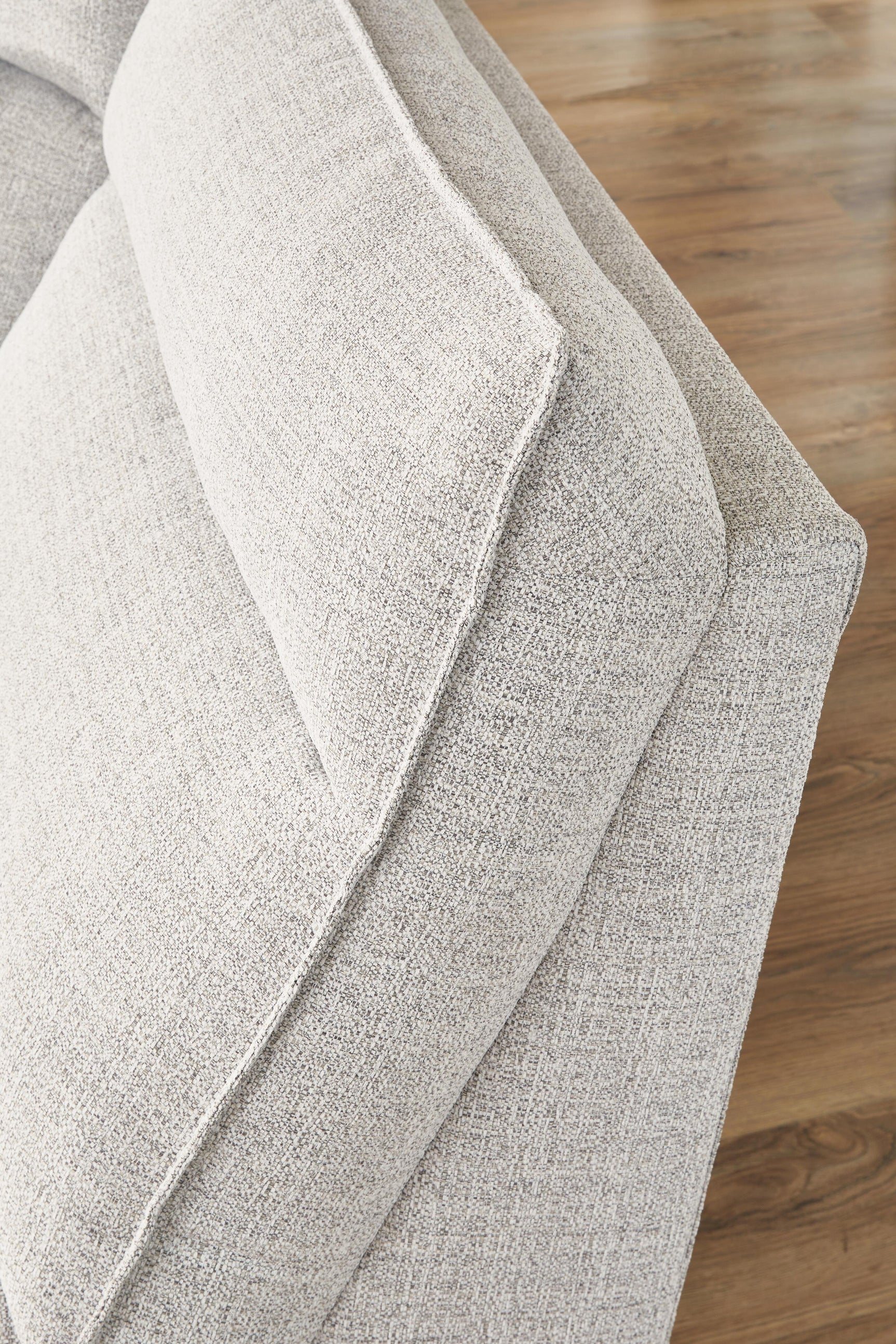 Sectional seam and fabric texture detail