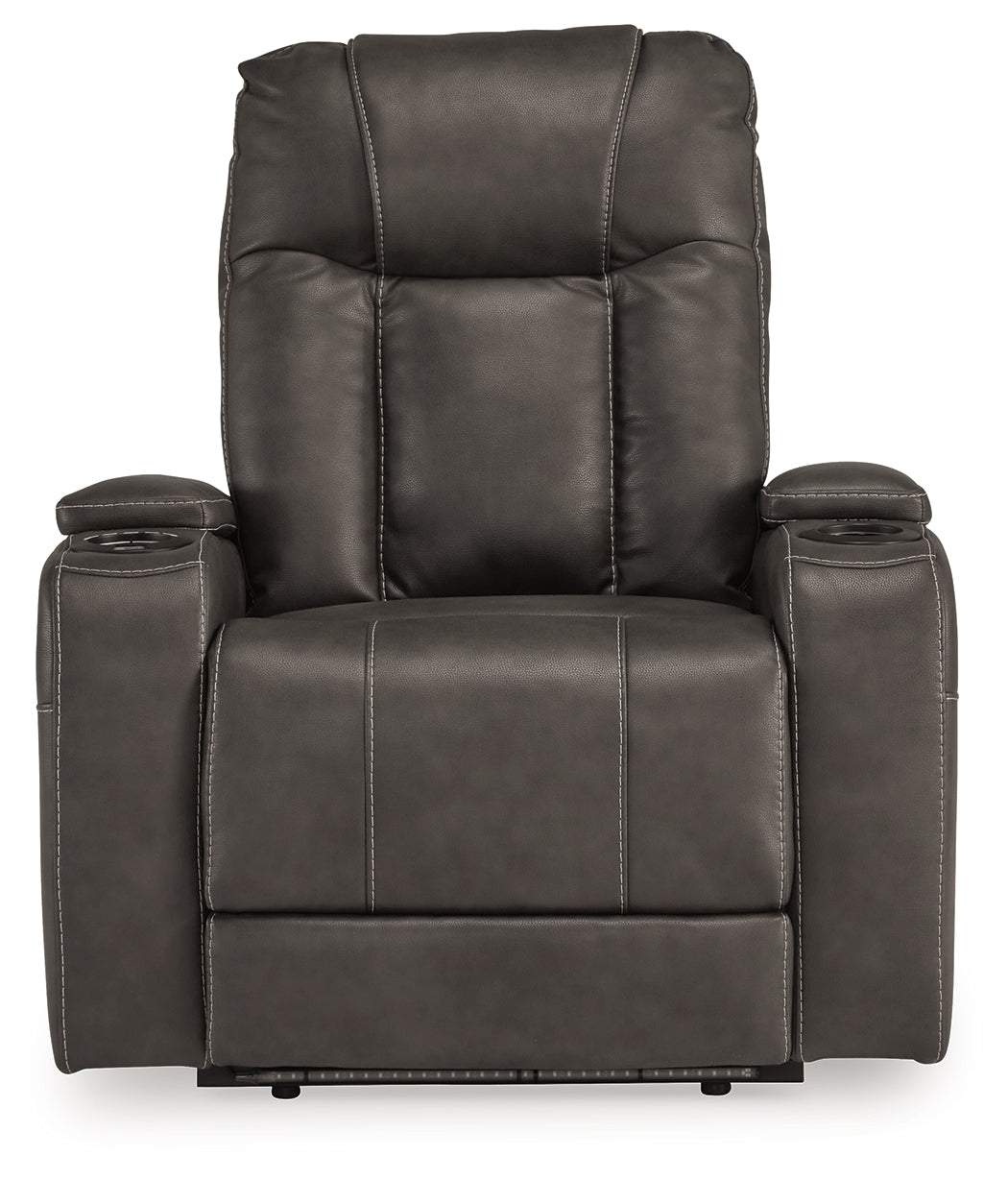 Side angle of Feazada Shadow Power Recliner