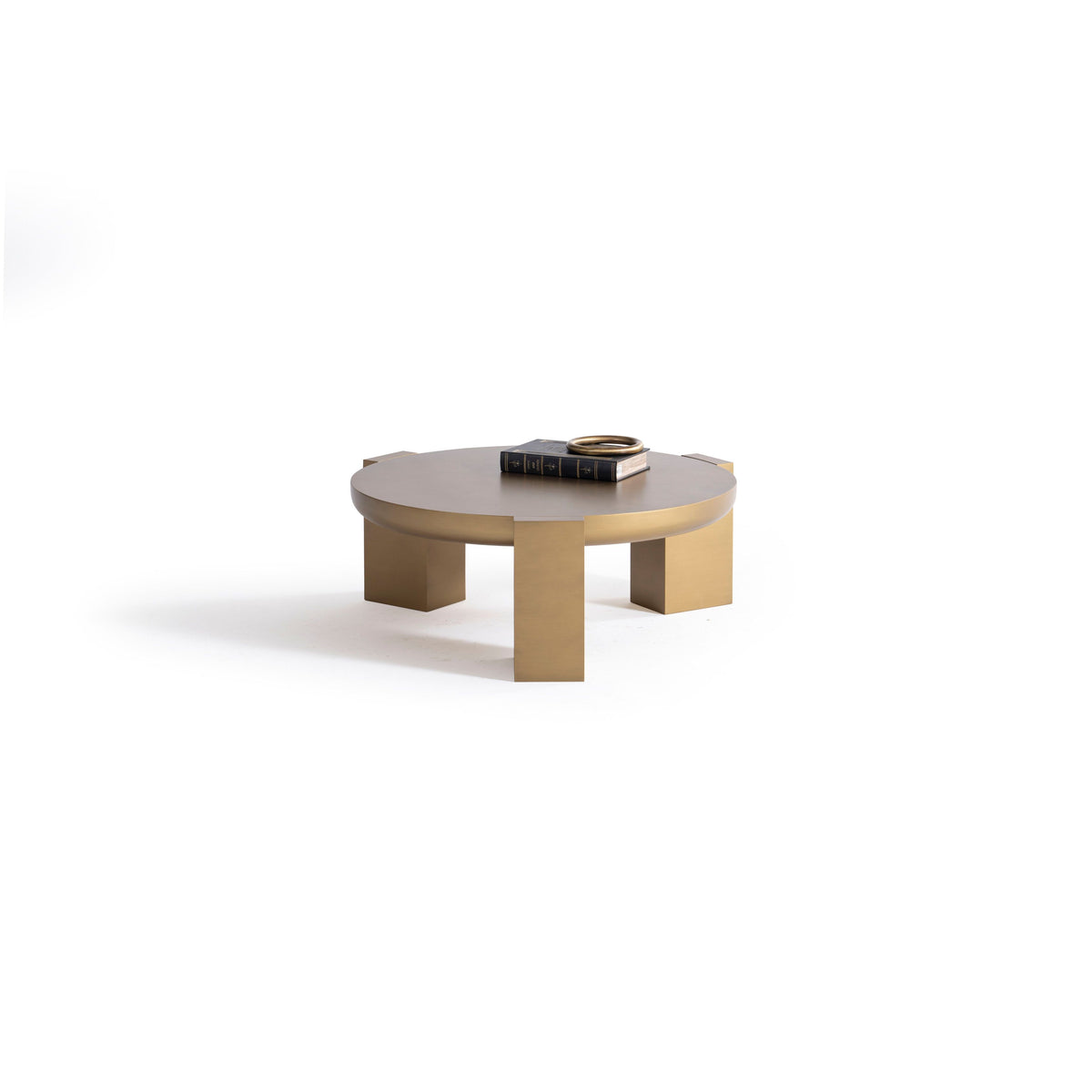 Top view of Jinna Gold Coffee Table surface