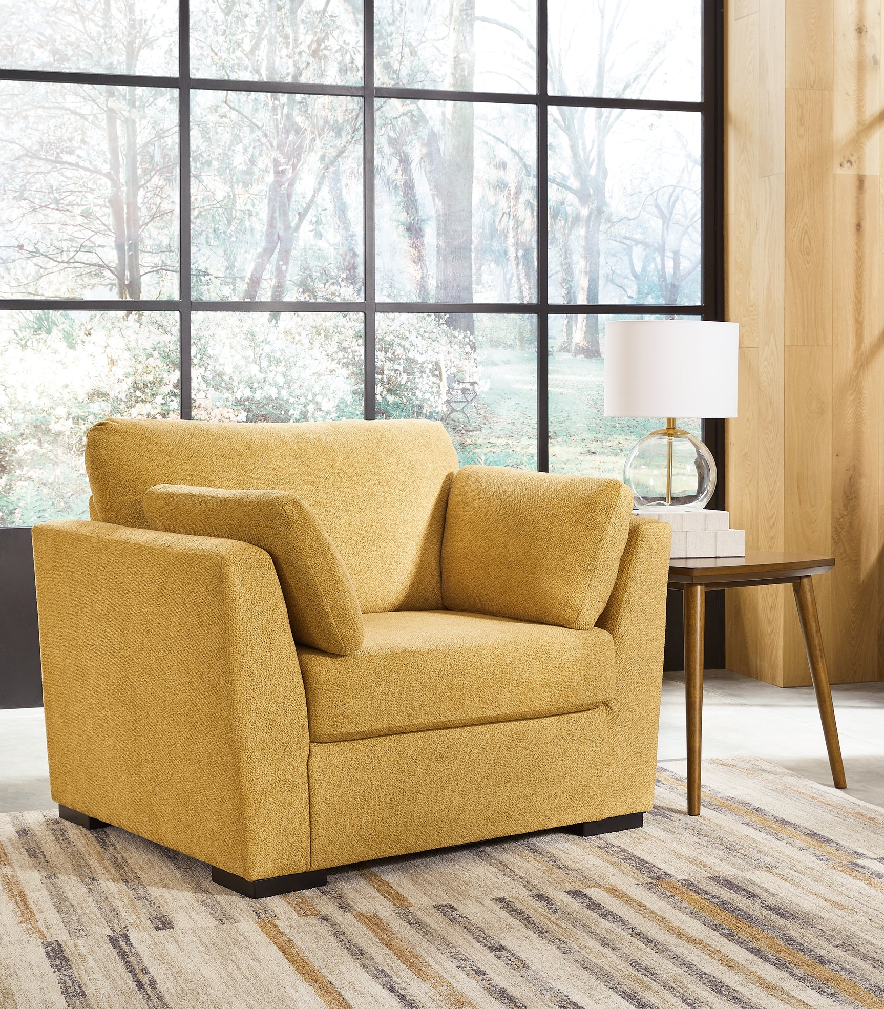 Keerwick Sunflower sofa set including sofa, loveseat, chair, and ottoman
