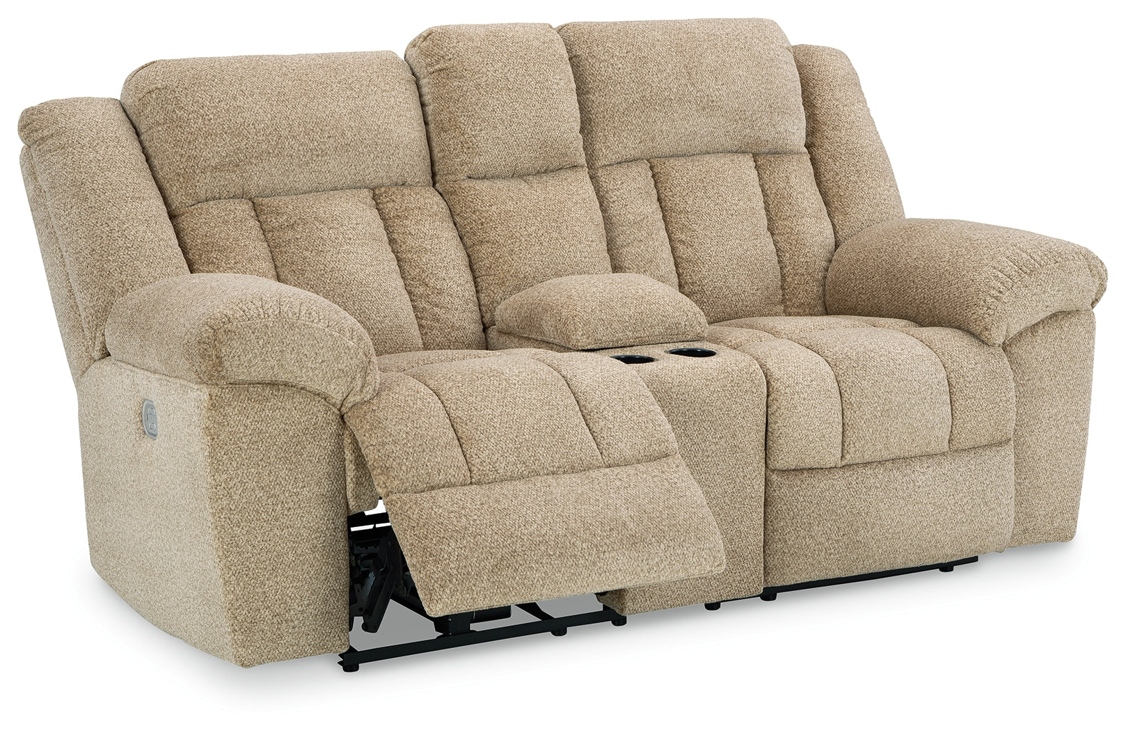 Tip-Off Power Reclining Loveseat reclined front angle