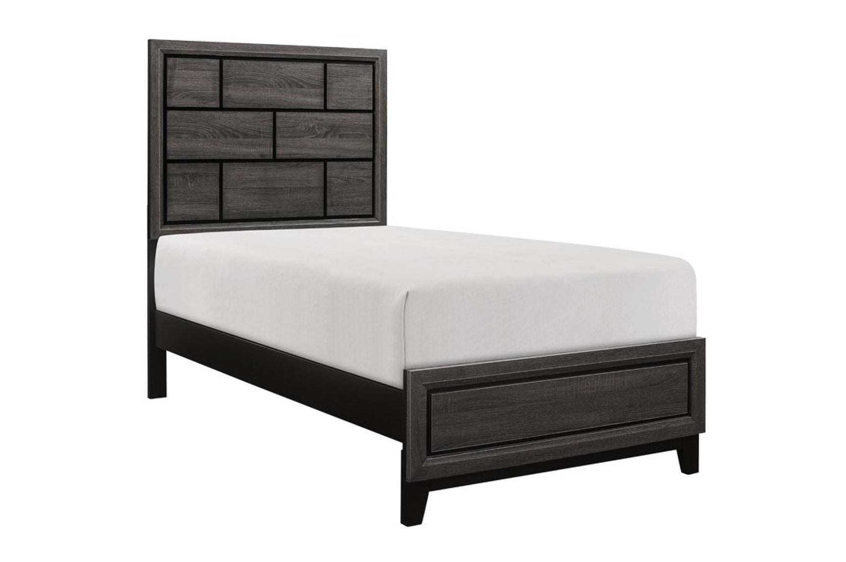 Bedroom view of Davi Nickel Platform Bedroom Set