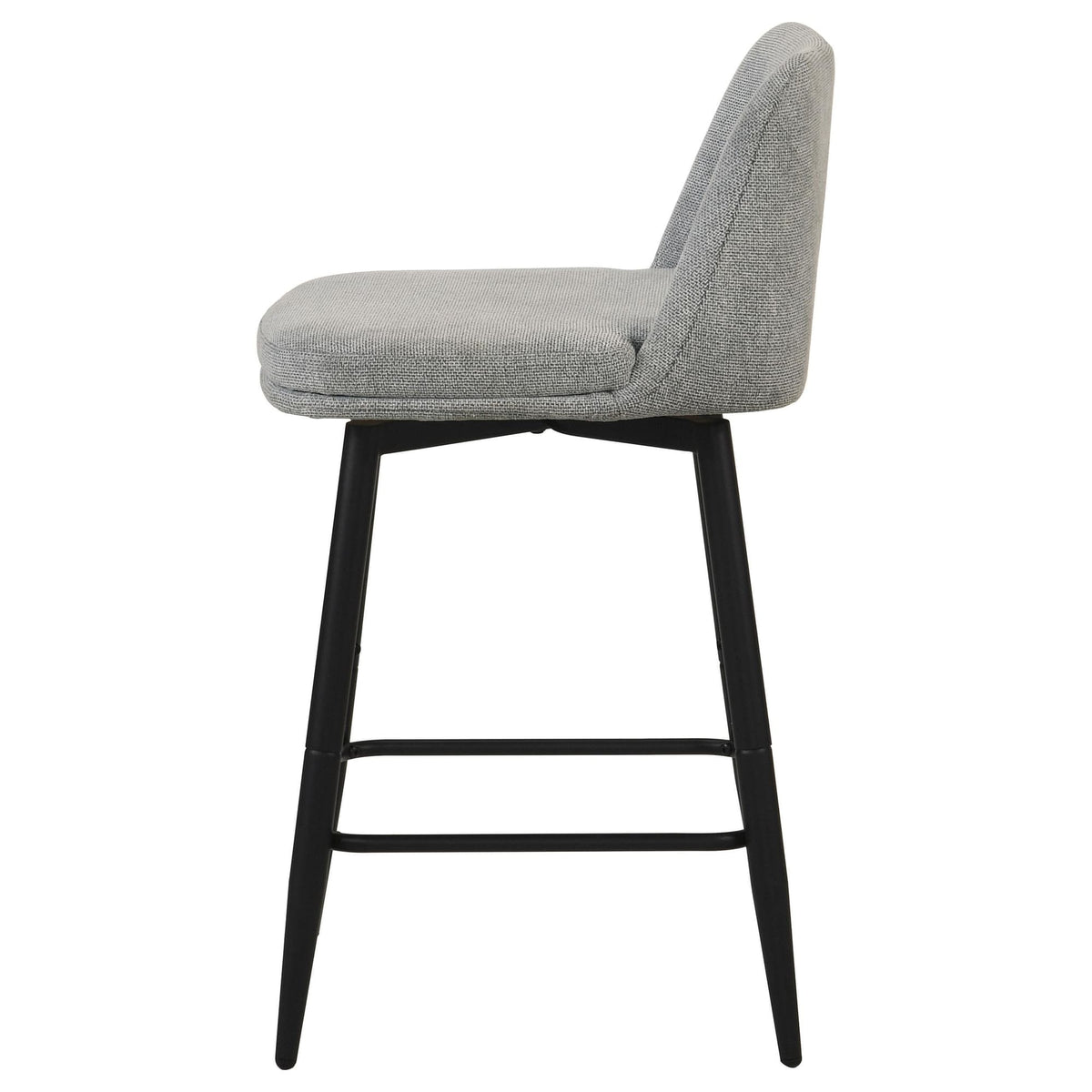 Mellor Grey Fabric Upholstered Swivel Counter Chair Set of 2 — product image 5
