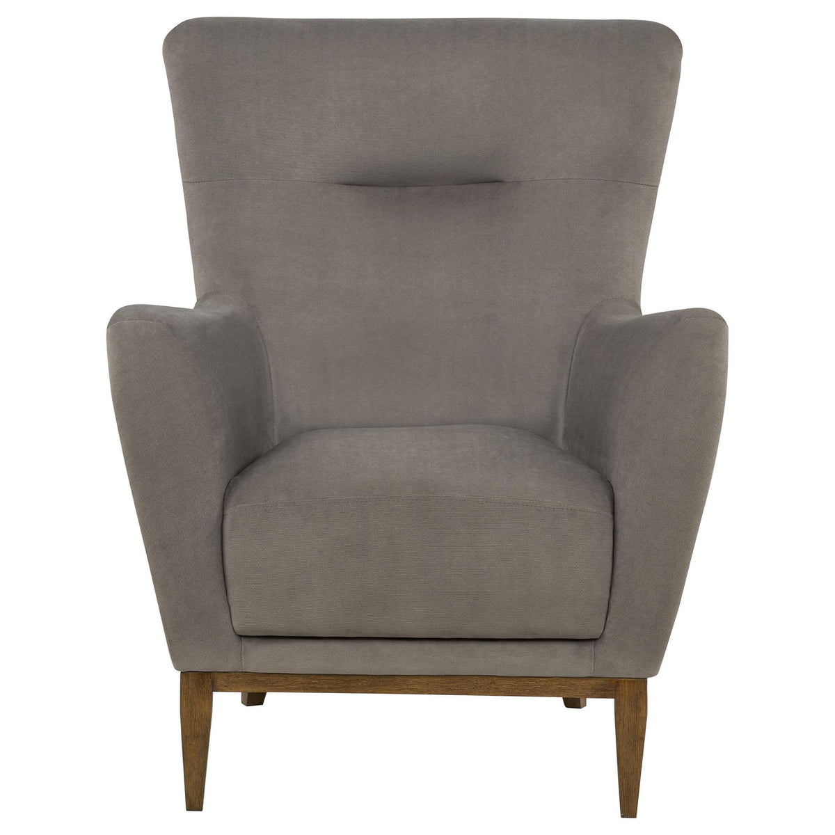 Catala Upholstered High Back Accent Chair Stone and Coffee — product image 3