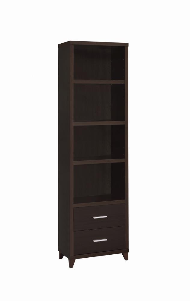 Lewes Media Tower showing adjustable shelves and compartments