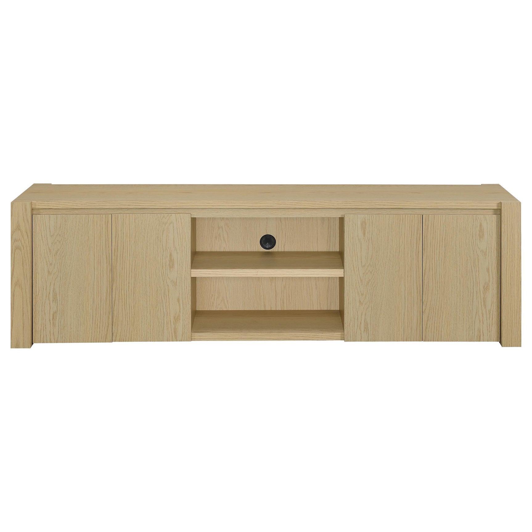 Top view of Laurelton media console surface