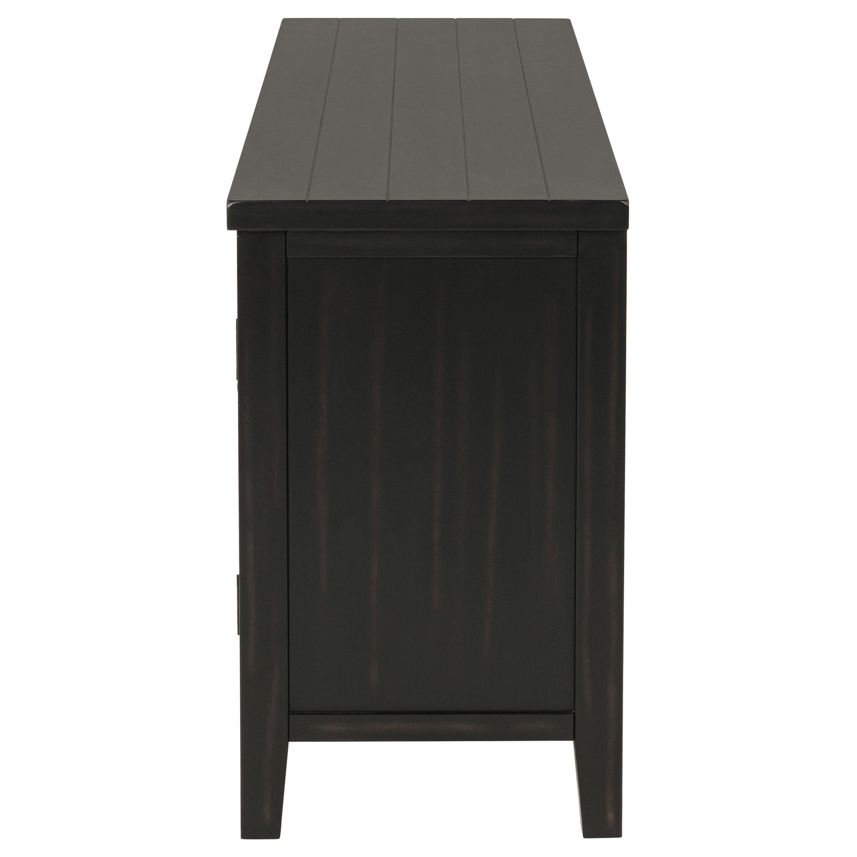 Back view showing cable management slots