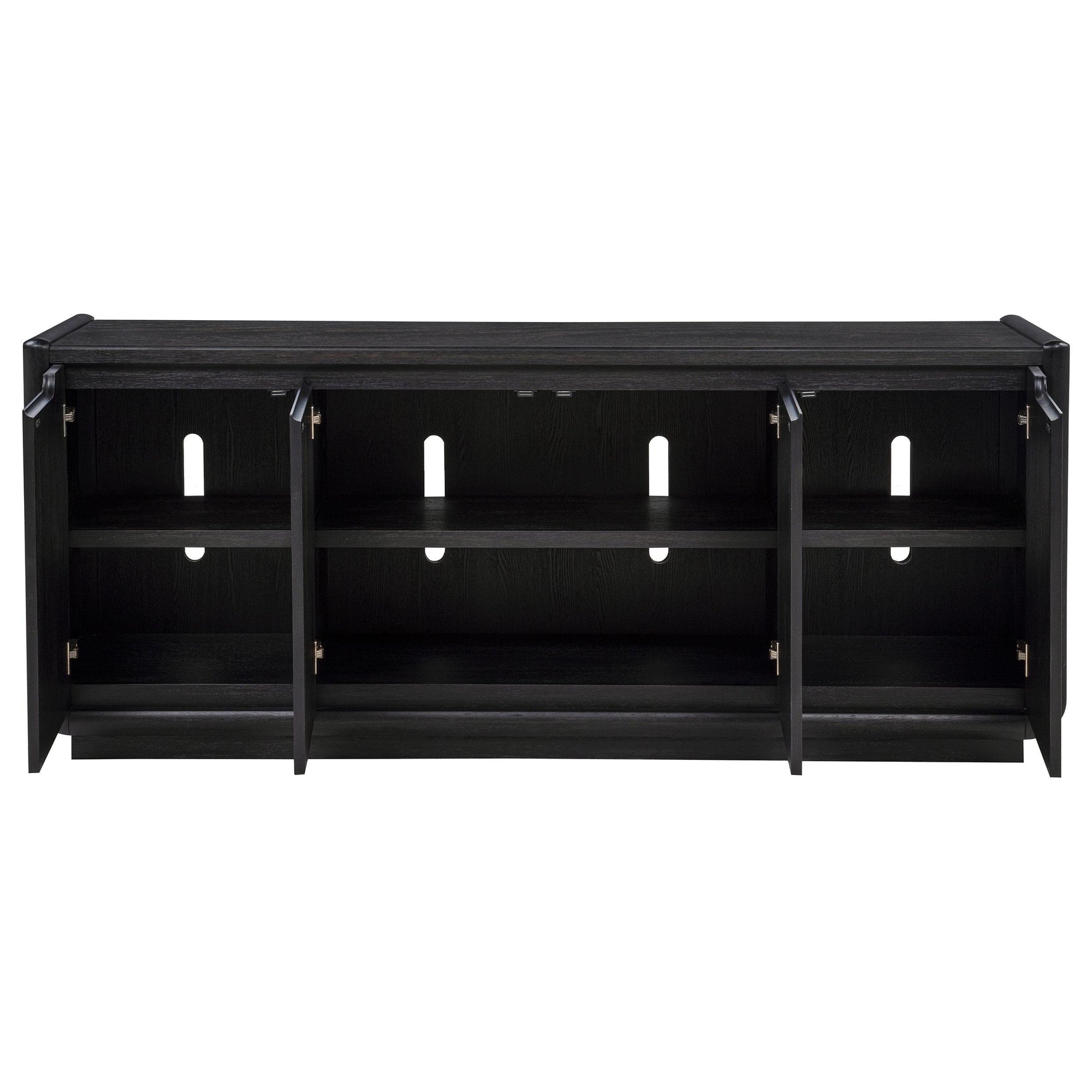 Leandro Media Console Interior Storage View