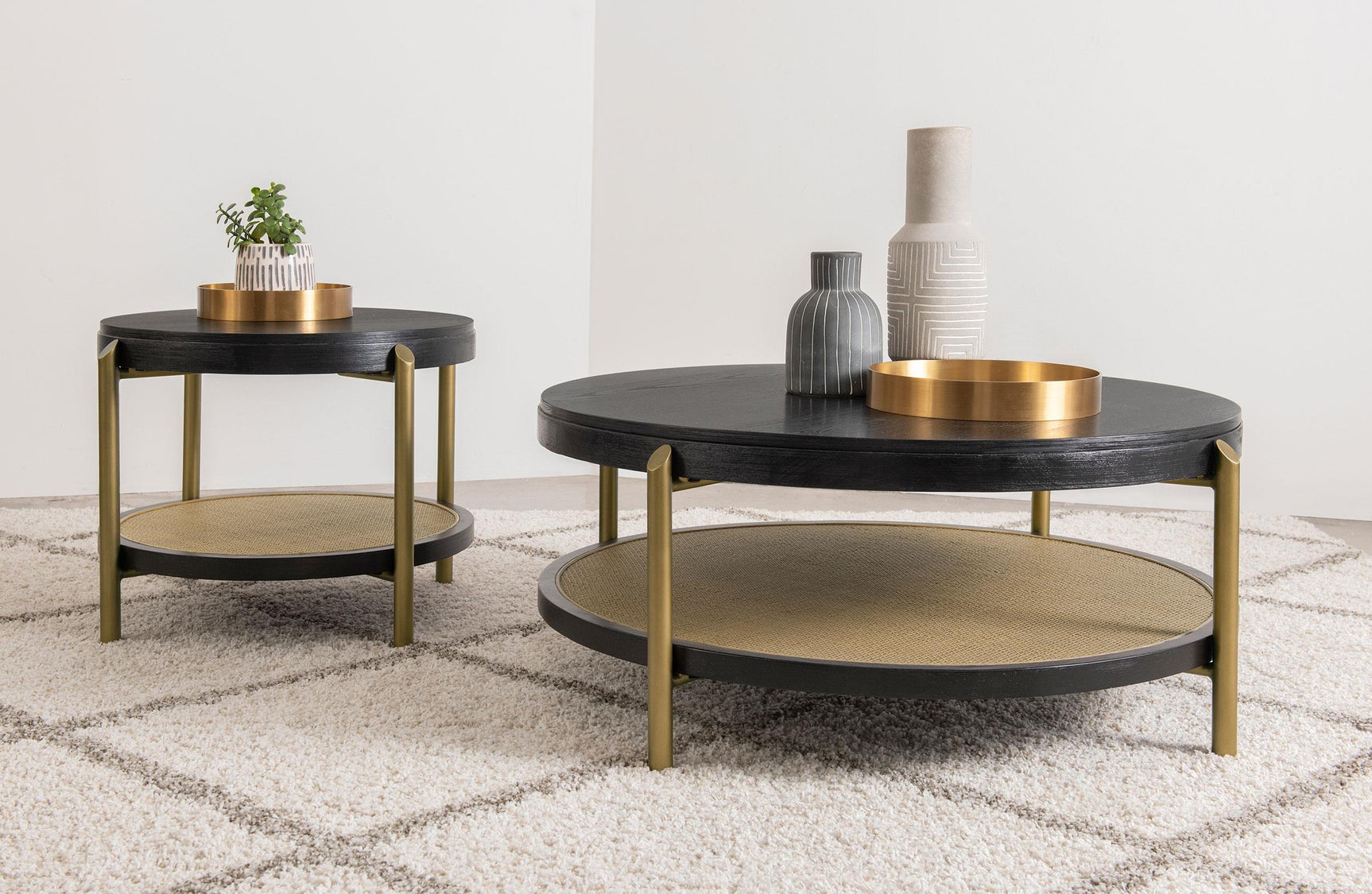 Angle showing sturdy metal legs and table height